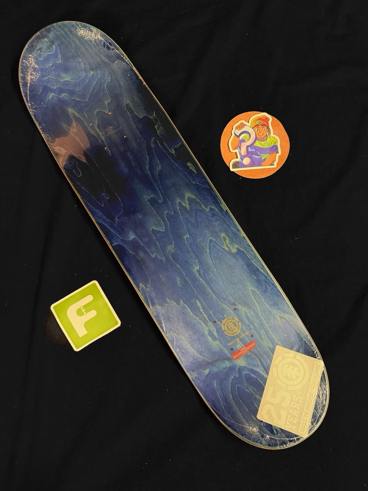 Signed Nyjah Huston USA Flag Autographed Element Skateboard Deck