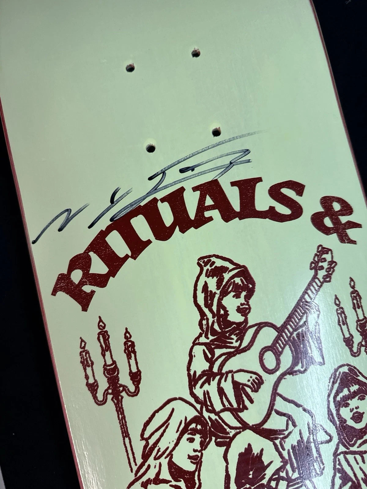 Signed Nyjah Huston Rituals Autographed Disorder Skateboard Deck