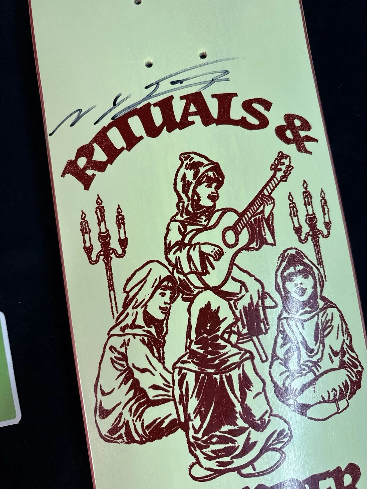 Signed Nyjah Huston Rituals Autographed Disorder Skateboard Deck