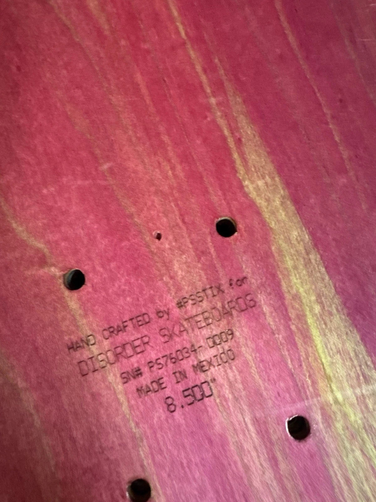 Signed Nyjah Huston Rituals Autographed Disorder Skateboard Deck