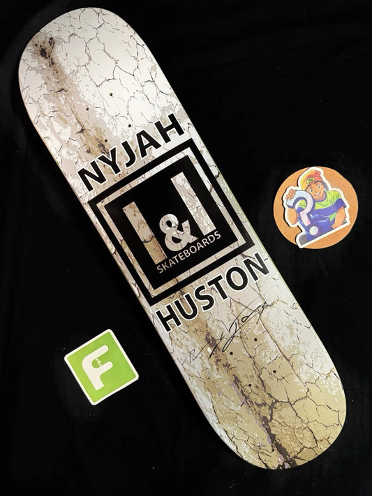 Signed Nyjah Huston I & I VINTAGE Autographed 2009 Skateboard Deck