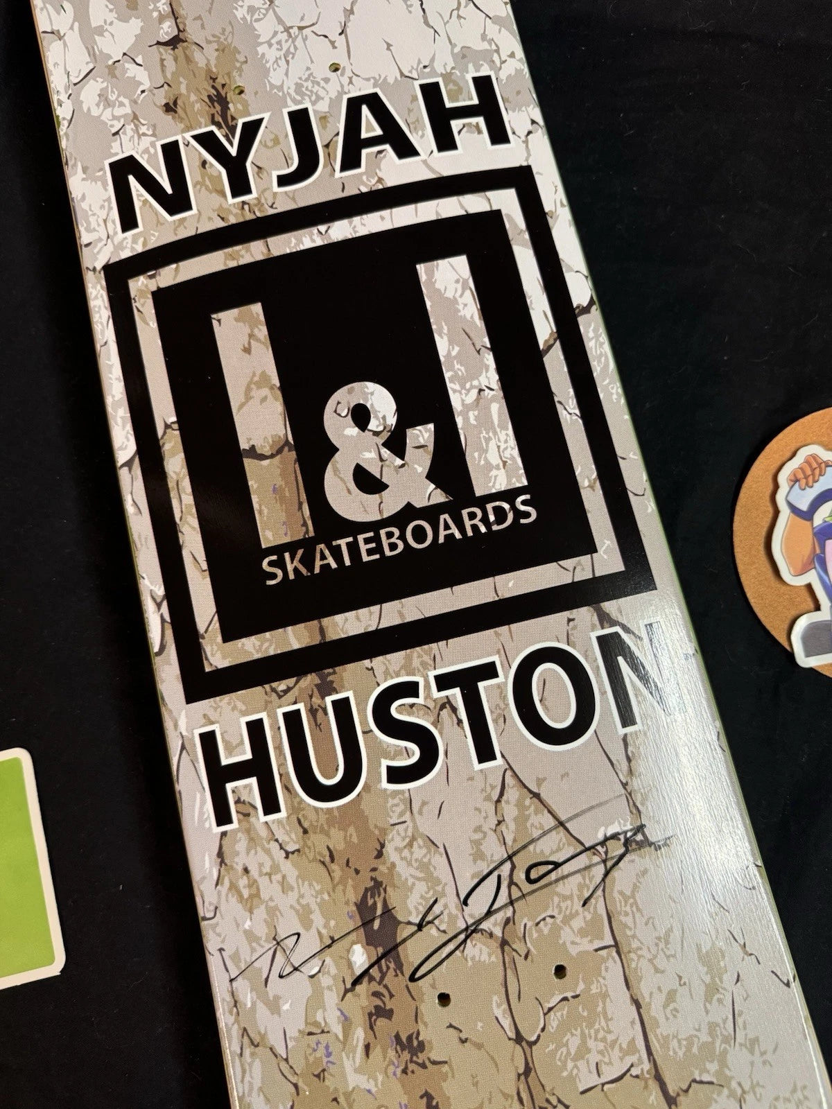 Signed Nyjah Huston I & I VINTAGE Autographed 2009 Skateboard Deck