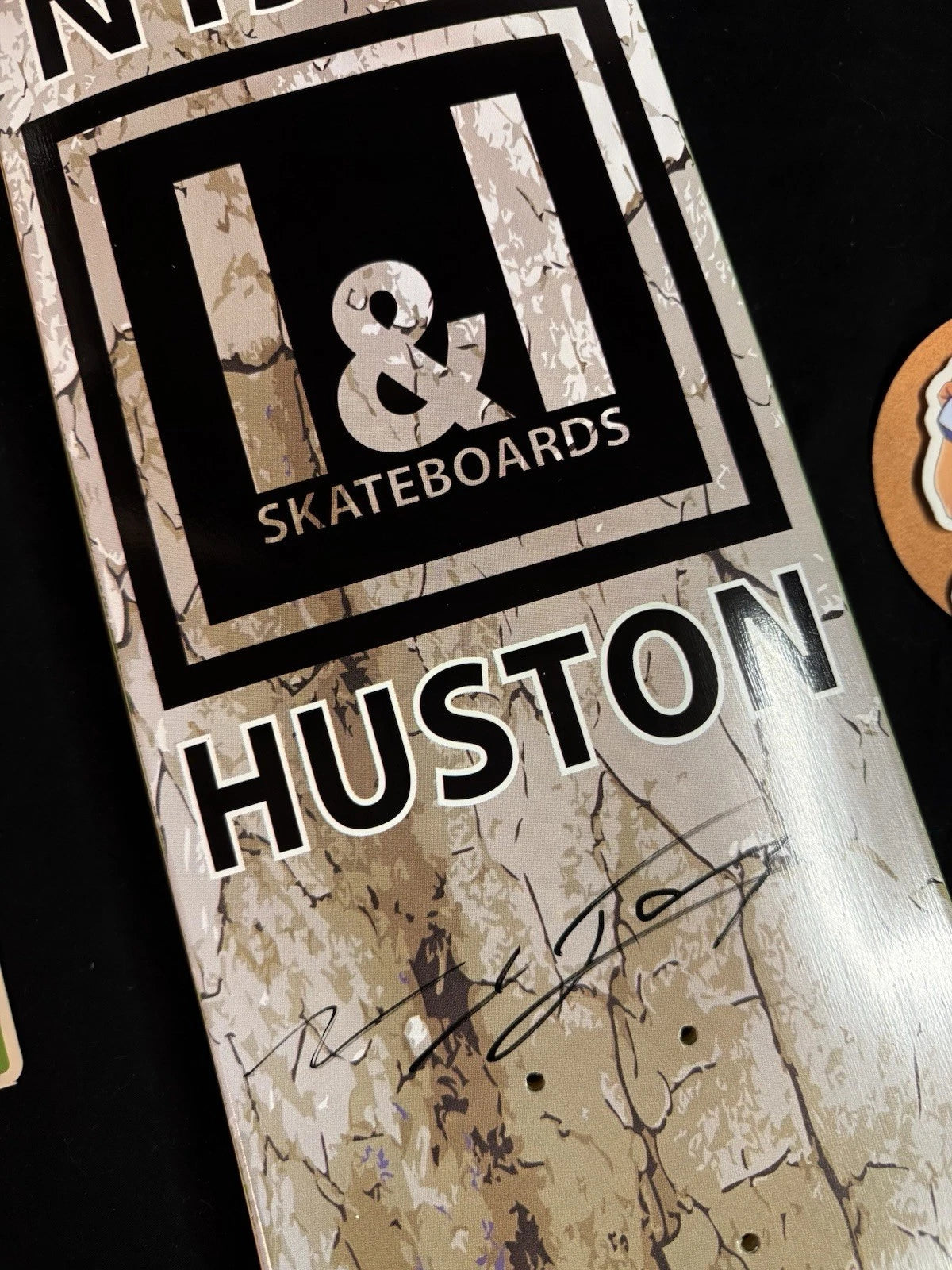 Signed Nyjah Huston I & I VINTAGE Autographed 2009 Skateboard Deck