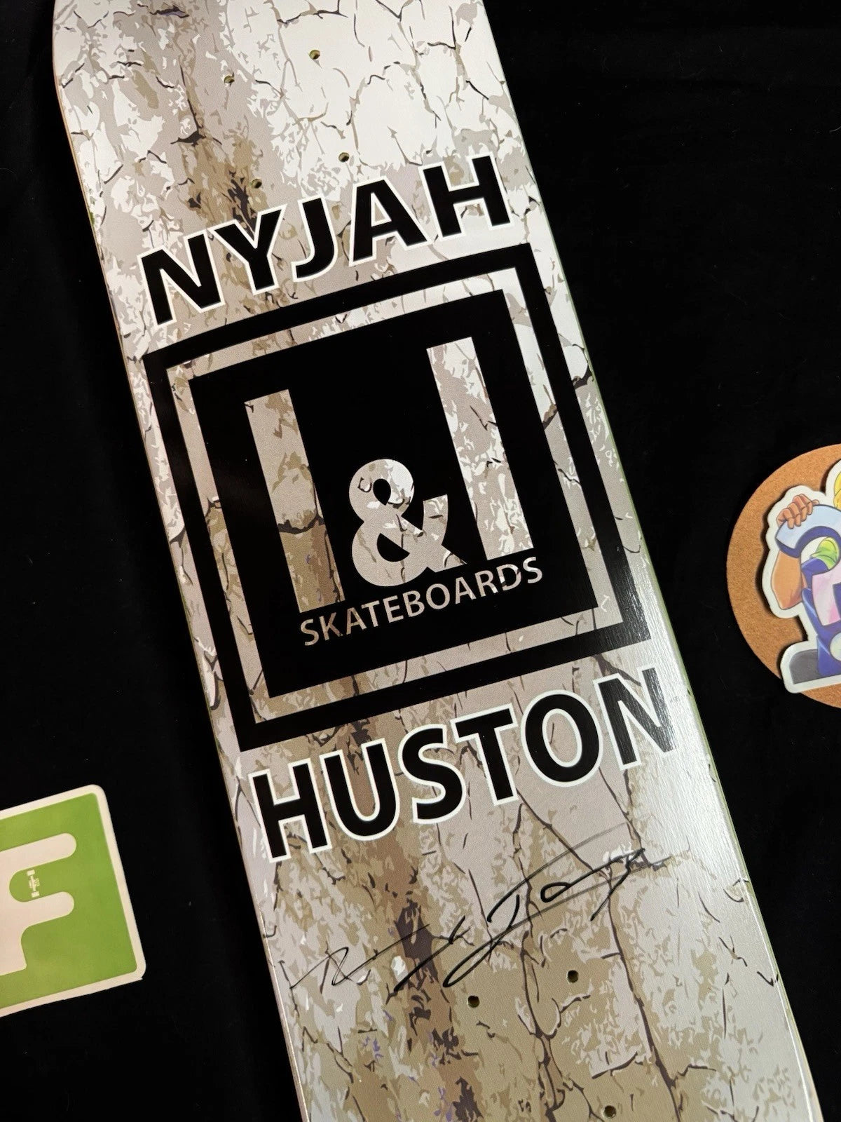 Signed Nyjah Huston I & I VINTAGE Autographed 2009 Skateboard Deck
