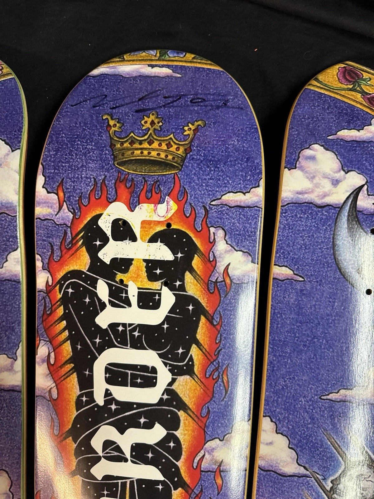 Signed Nyjah Huston Marcos Alvarado Disorder Autographed Skateboard Deck FULL SET