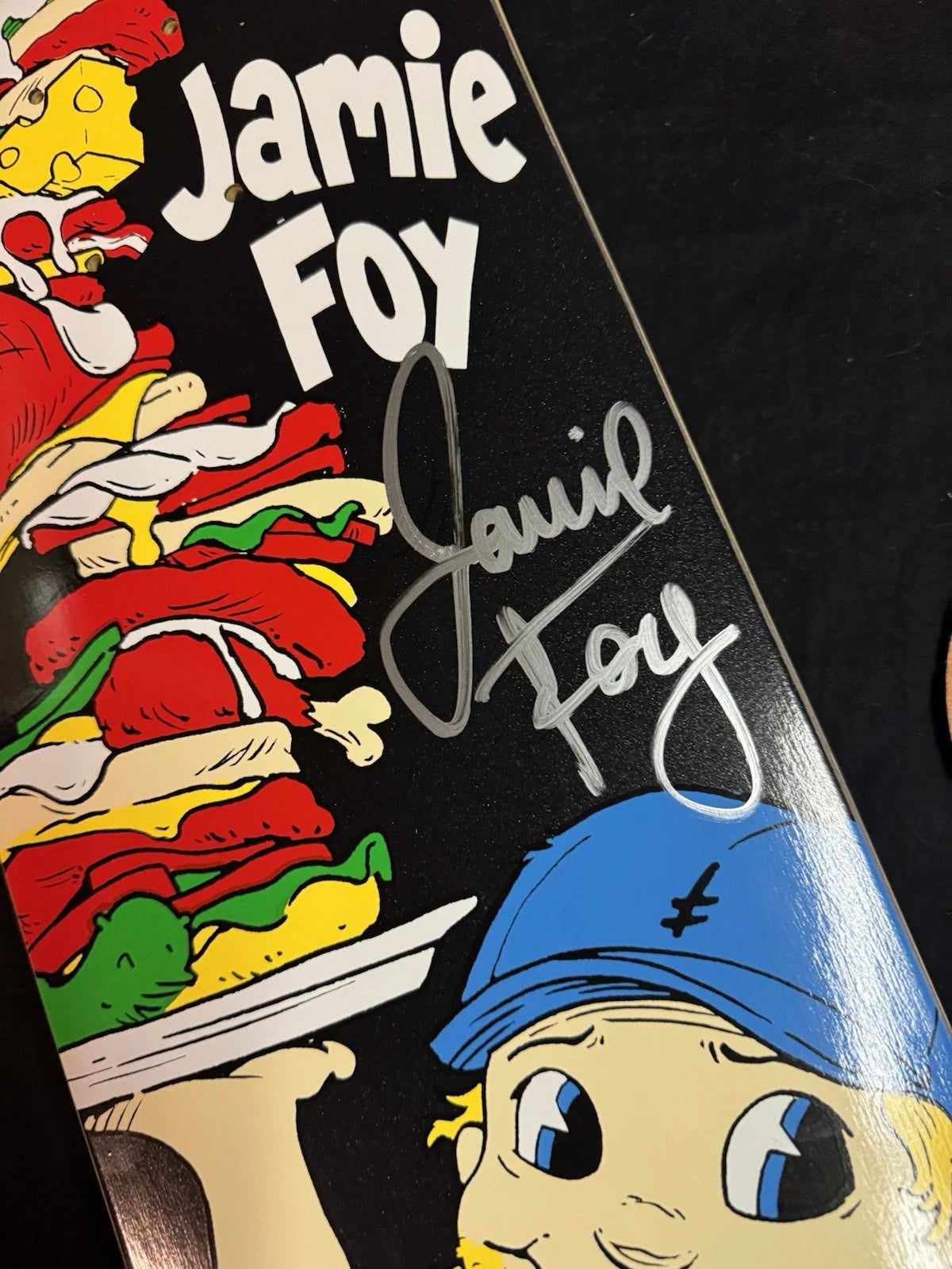 Signed Jamie Foy Big Boy Autographed Black Deathwish Skateboard Deck