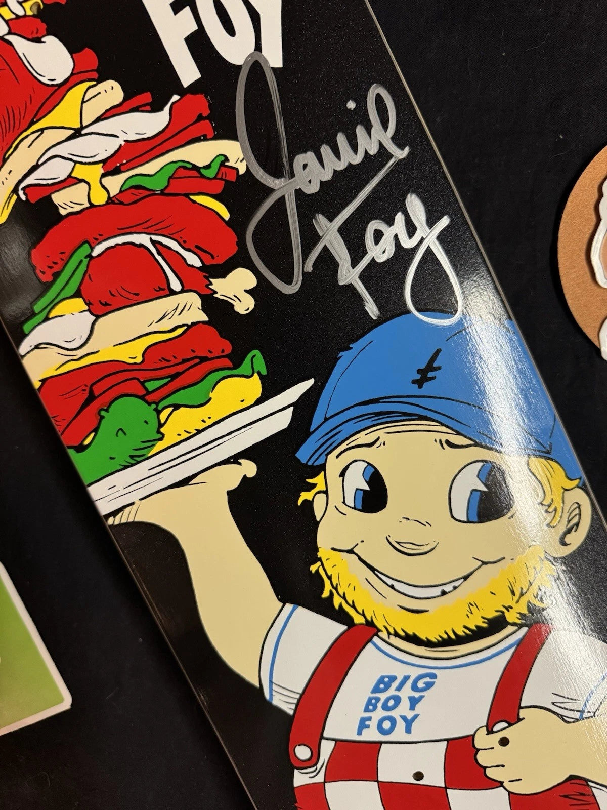 Signed Jamie Foy Big Boy Autographed Black Deathwish Skateboard Deck
