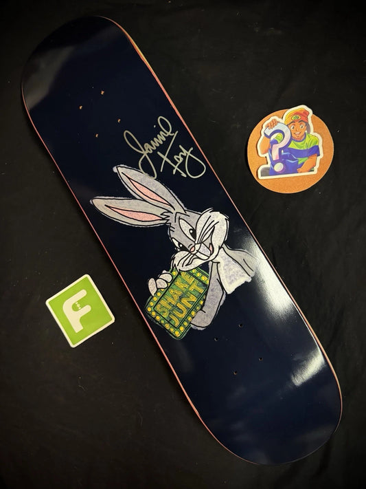 Signed Jamie Foy Bugs Bunny Shake Junt Autographed Skateboard Deck