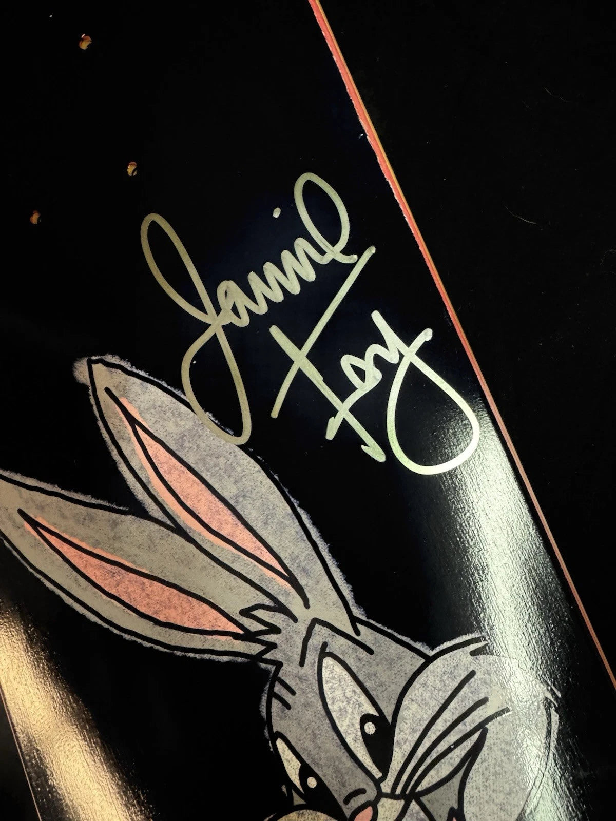 Signed Jamie Foy Bugs Bunny Shake Junt Autographed Skateboard Deck