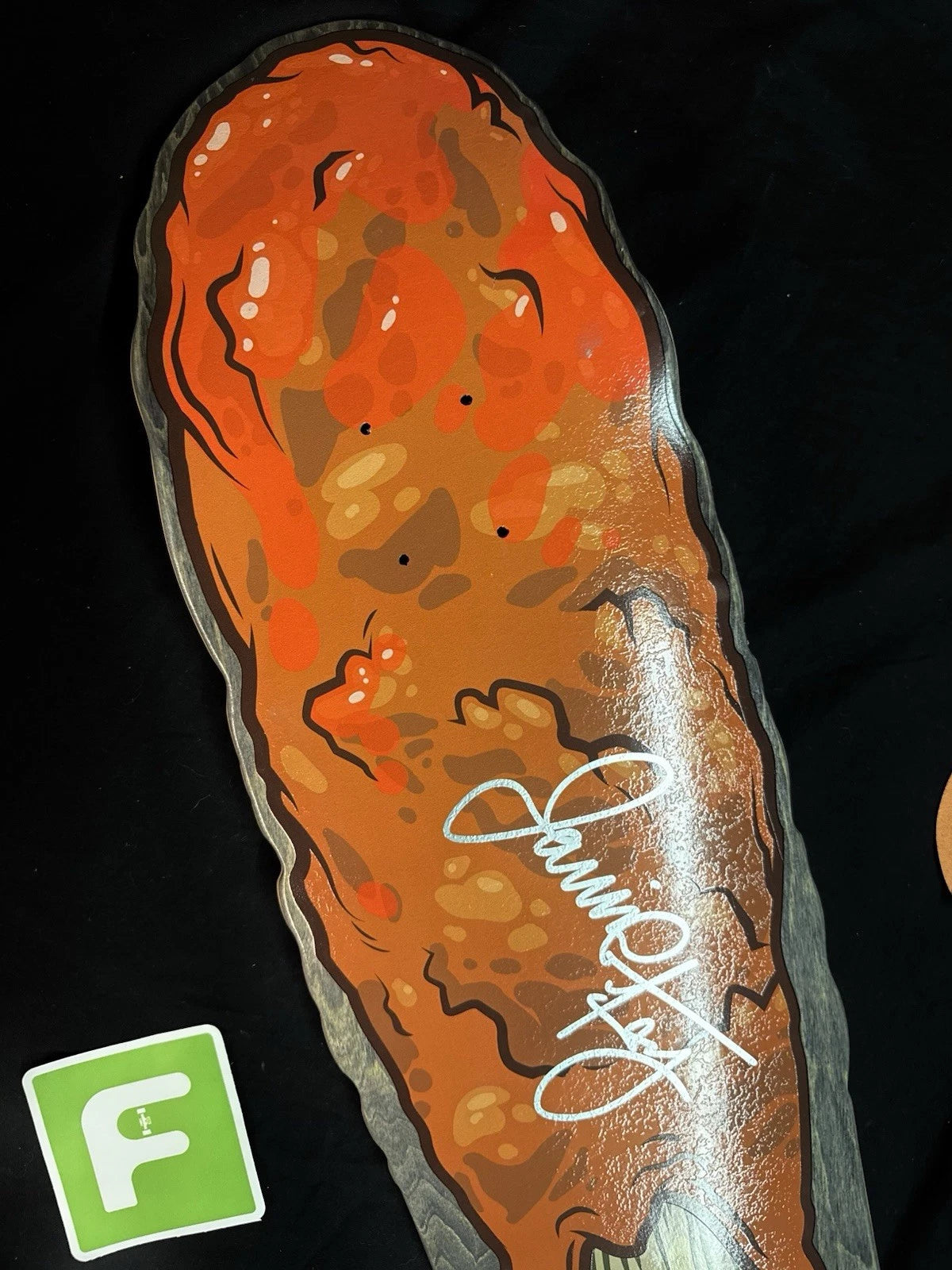 Signed Jamie Foy Fried Chicken Autographed Cruiser Shake Junt Skateboard Deck