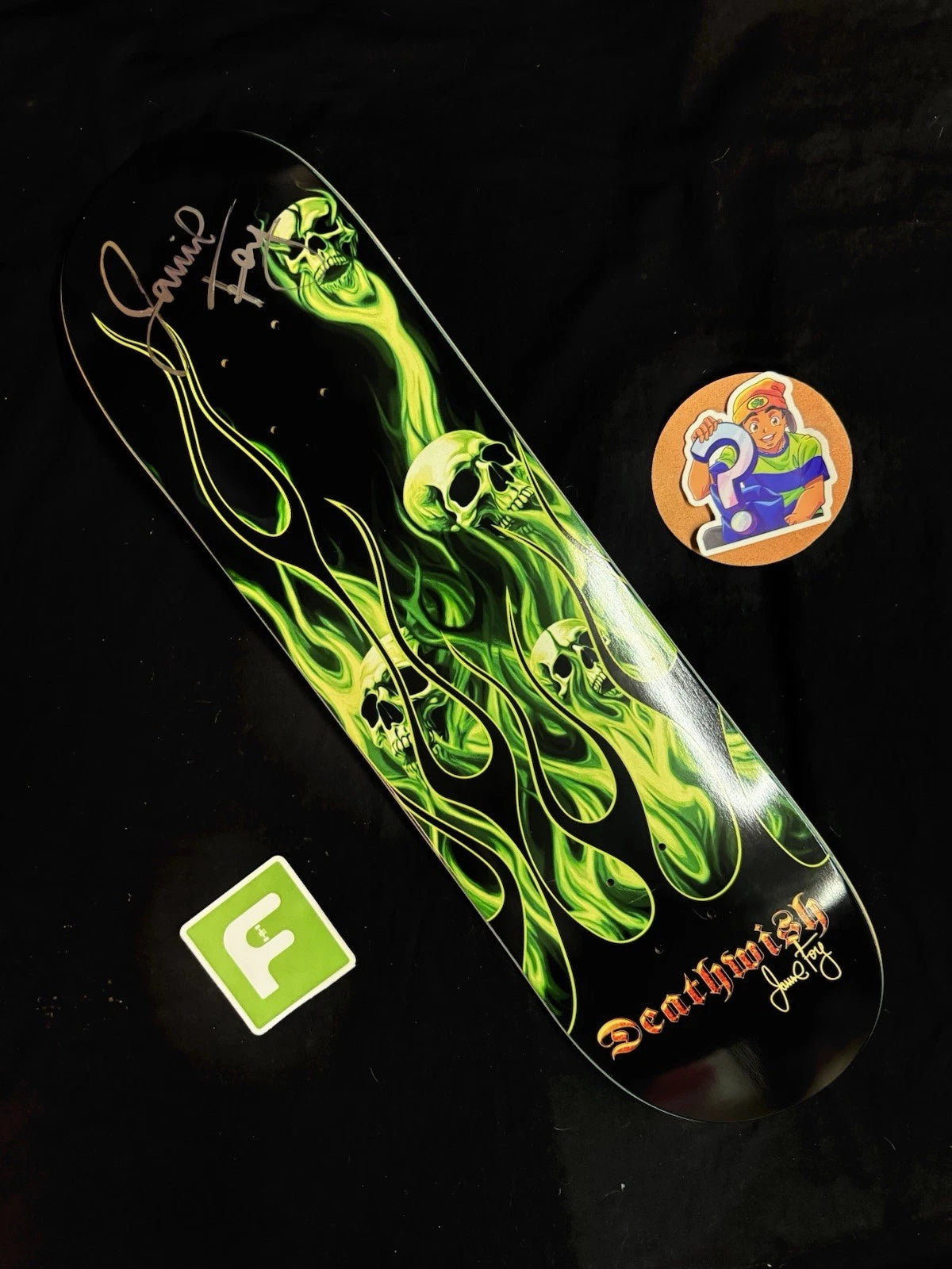 Signed Jamie Foy Ammonia Autographed Deathwish Skateboard Deck