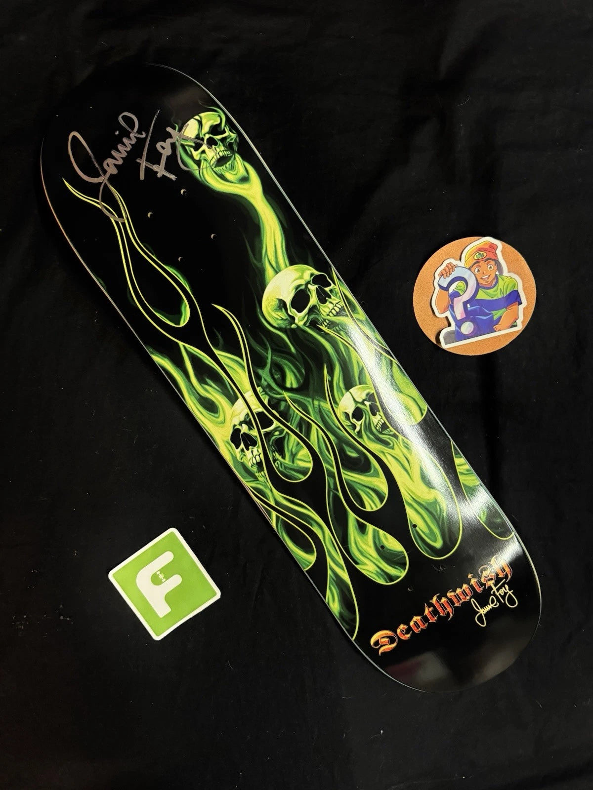 Signed Jamie Foy Ammonia Autographed Deathwish Skateboard Deck