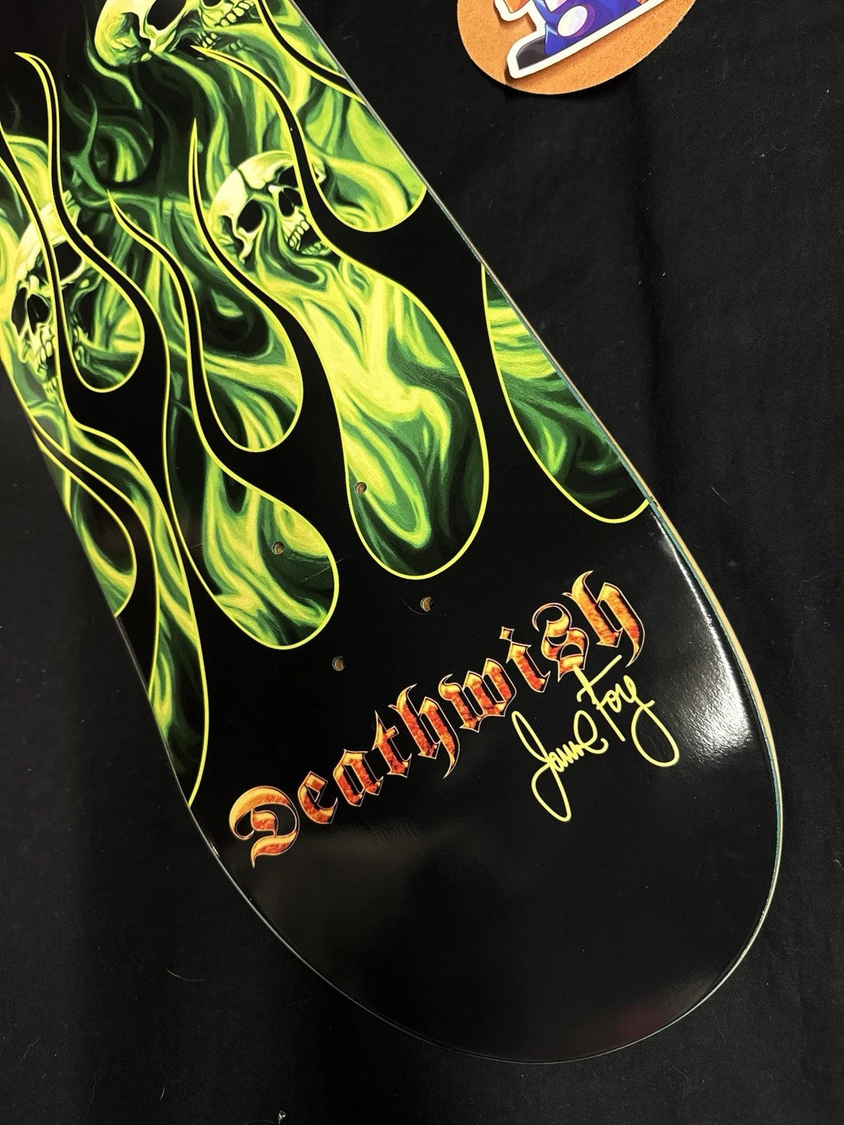 Signed Jamie Foy Ammonia Autographed Deathwish Skateboard Deck