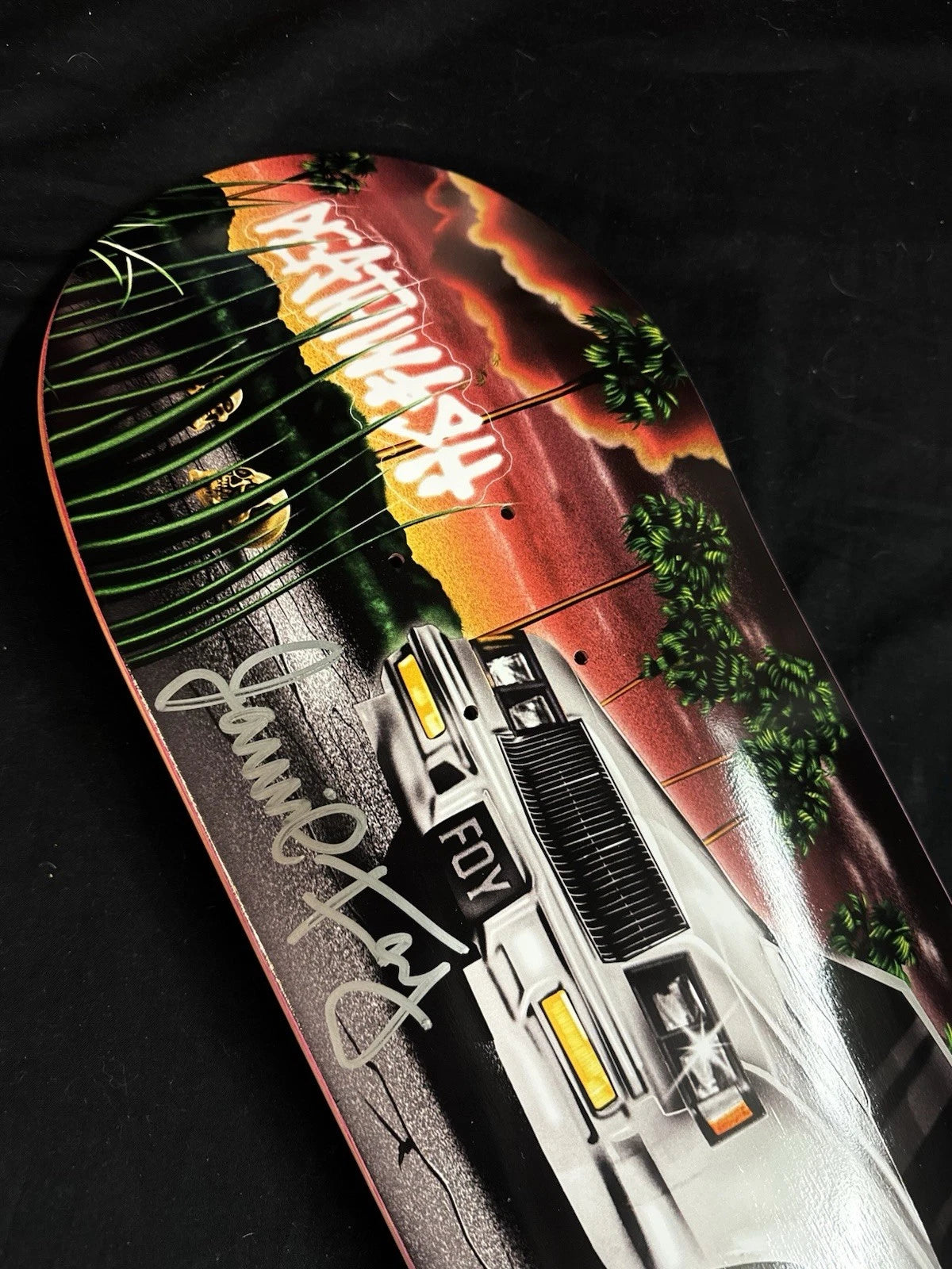 Signed Jamie Foy Samborgini Twin Car Autographed Deathwish Skateboard Deck