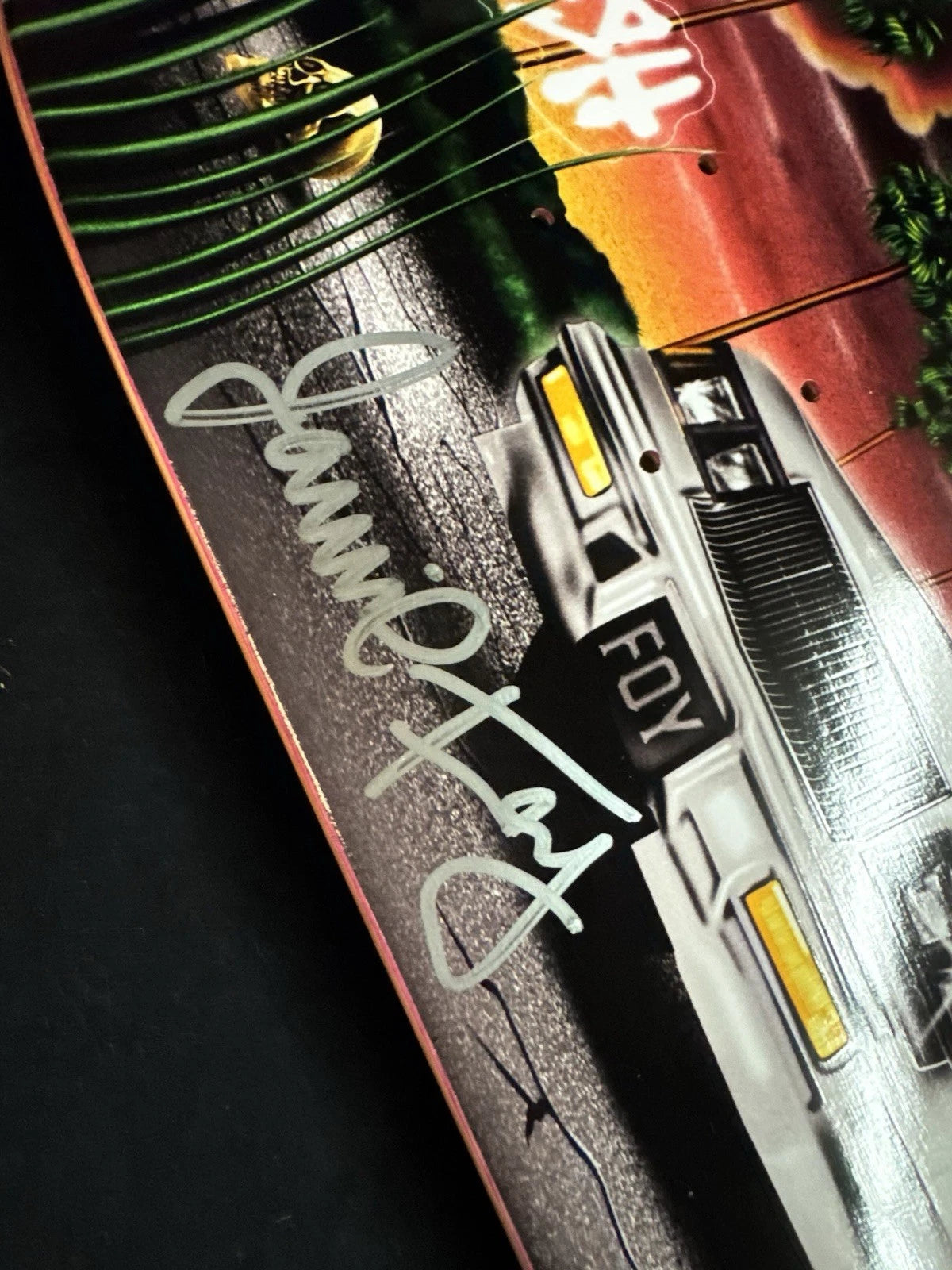 Signed Jamie Foy Samborgini Twin Car Autographed Deathwish Skateboard Deck
