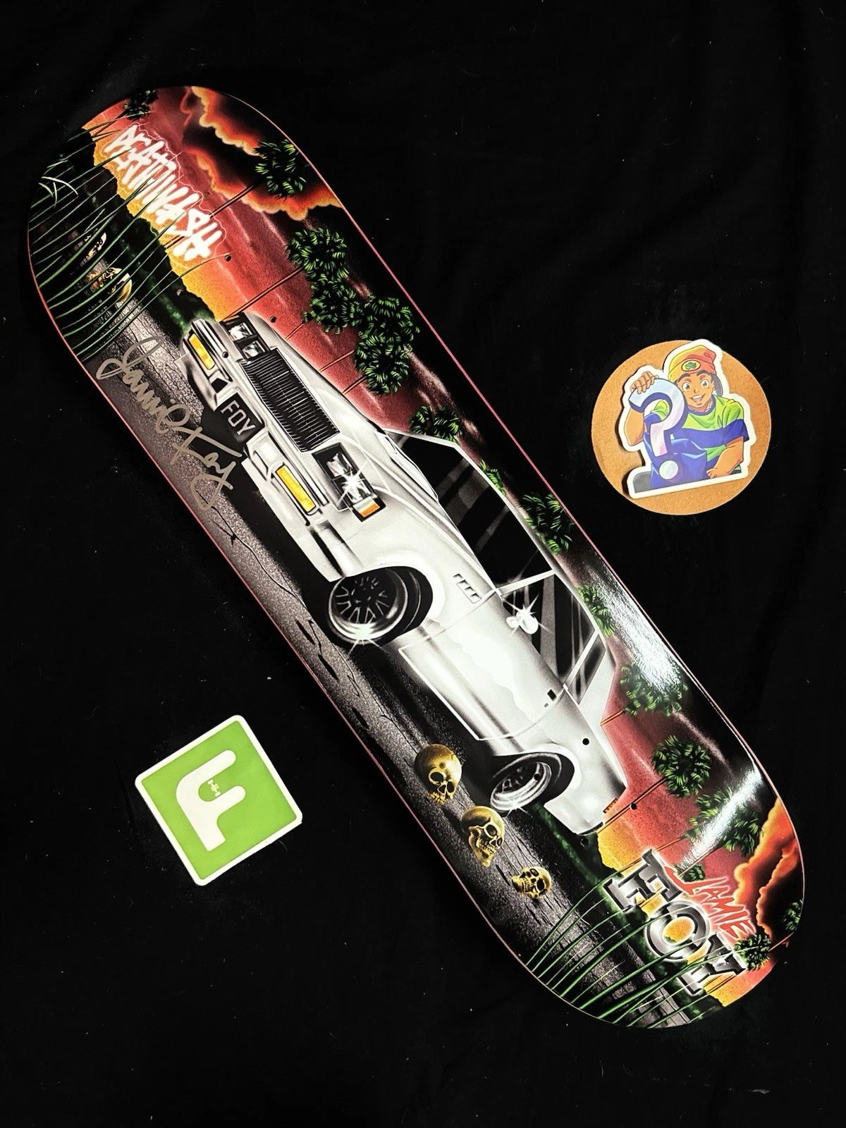 Signed Jamie Foy Samborgini Twin Car Autographed Deathwish Skateboard Deck