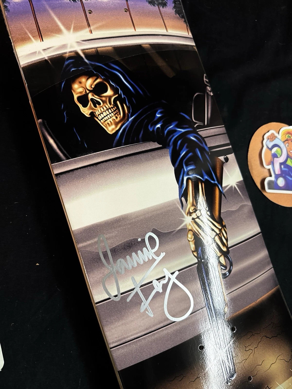 Signed Jamie Foy Samborgini Reaper Autographed Deathwish Skateboard Deck