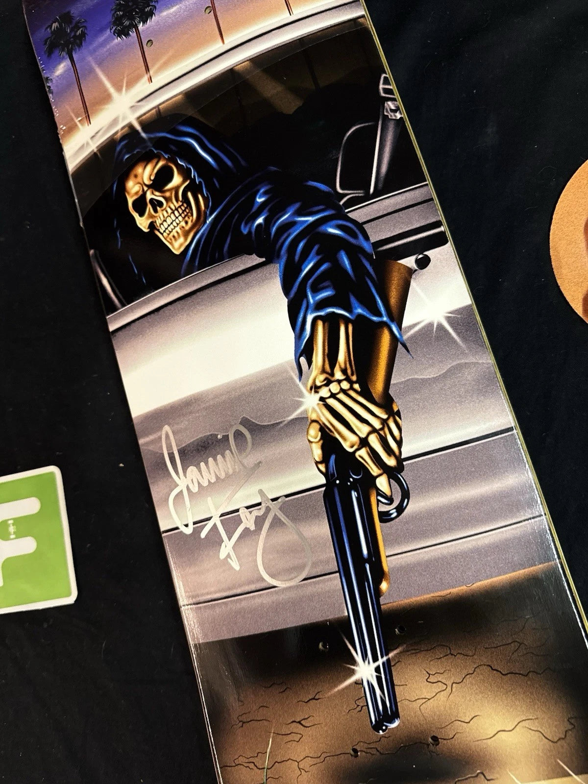 Signed Jamie Foy Samborgini Reaper Autographed Deathwish Skateboard Deck