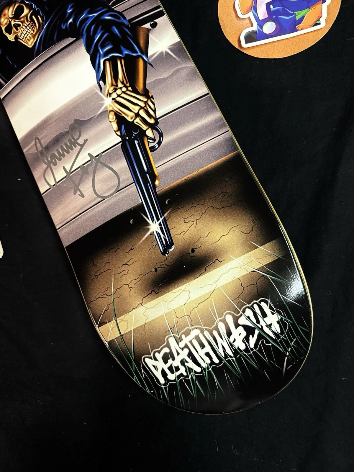 Signed Jamie Foy Samborgini Reaper Autographed Deathwish Skateboard Deck