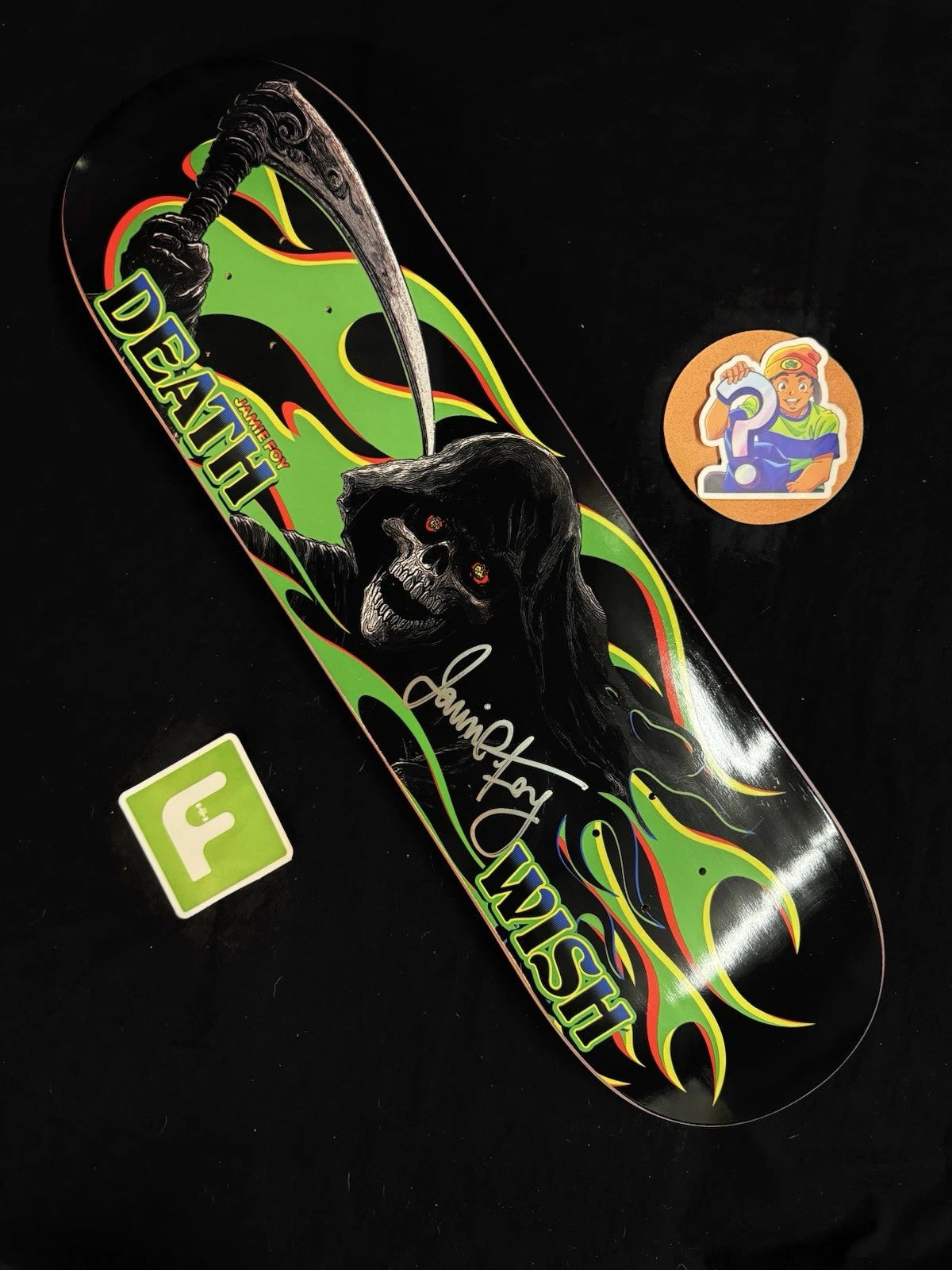 Signed Jamie Foy Highway Man Reaper Autographed Deathwish Skateboard Deck