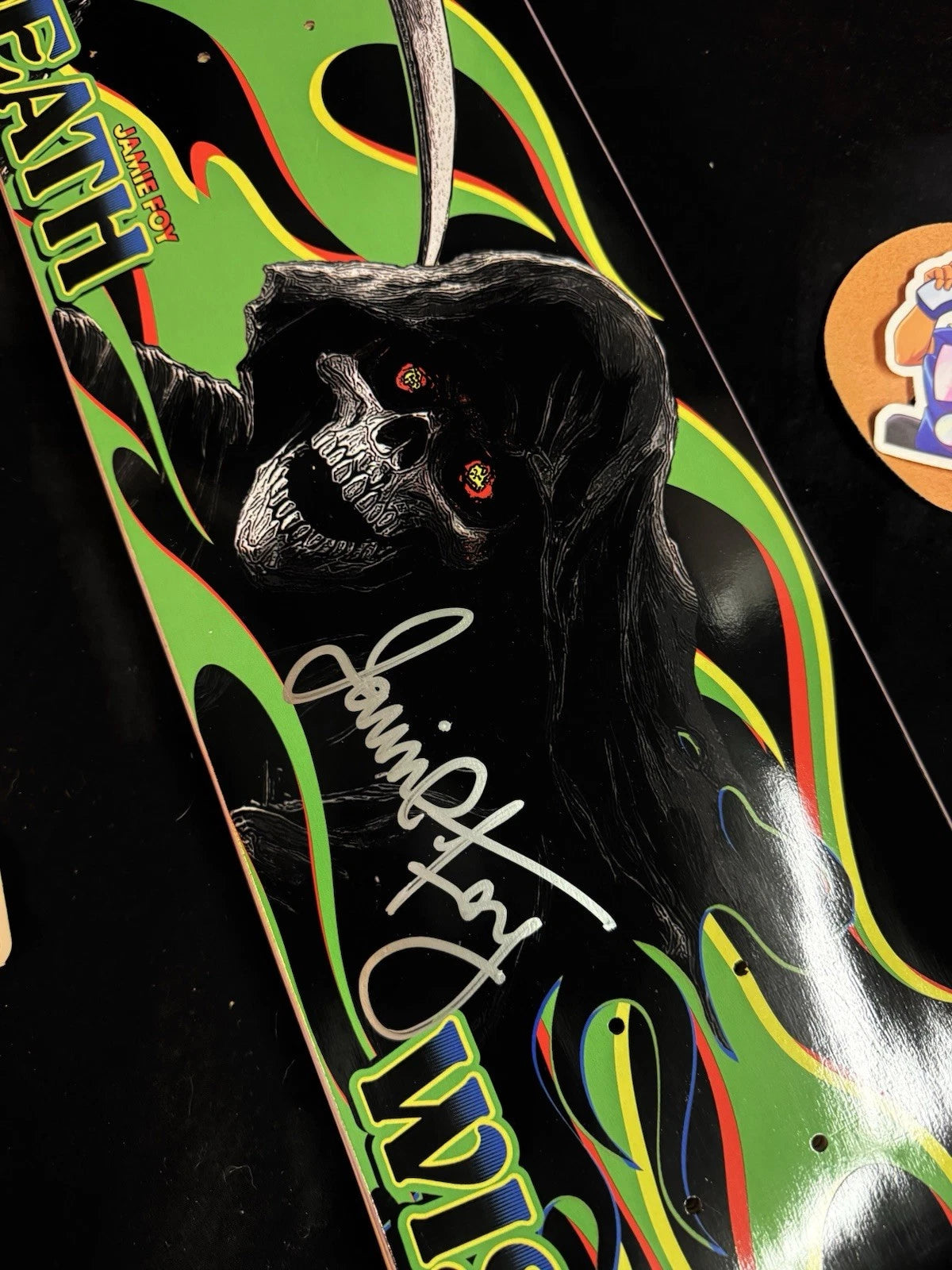 Signed Jamie Foy Highway Man Reaper Autographed Deathwish Skateboard Deck