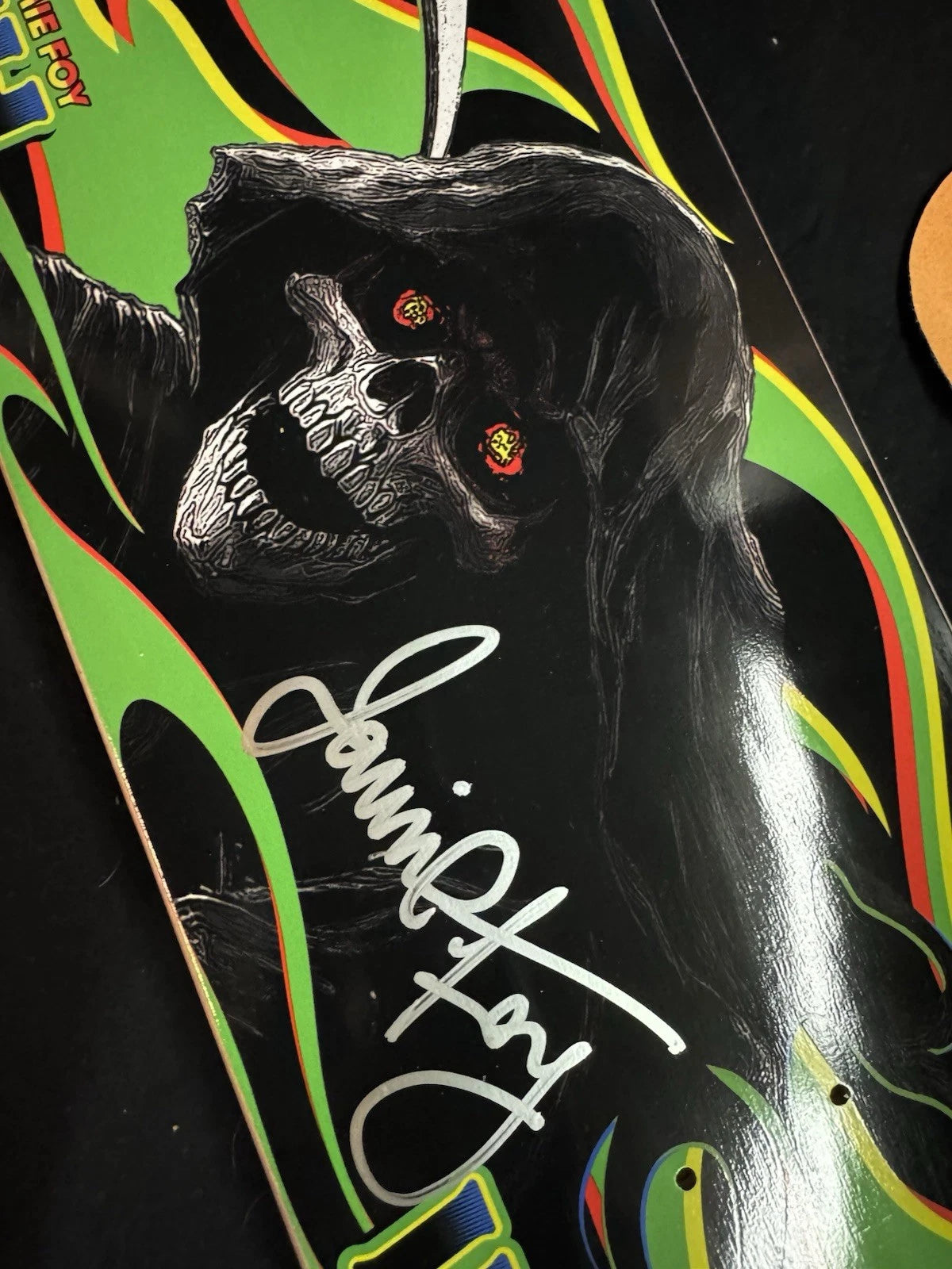 Signed Jamie Foy Highway Man Reaper Autographed Deathwish Skateboard Deck