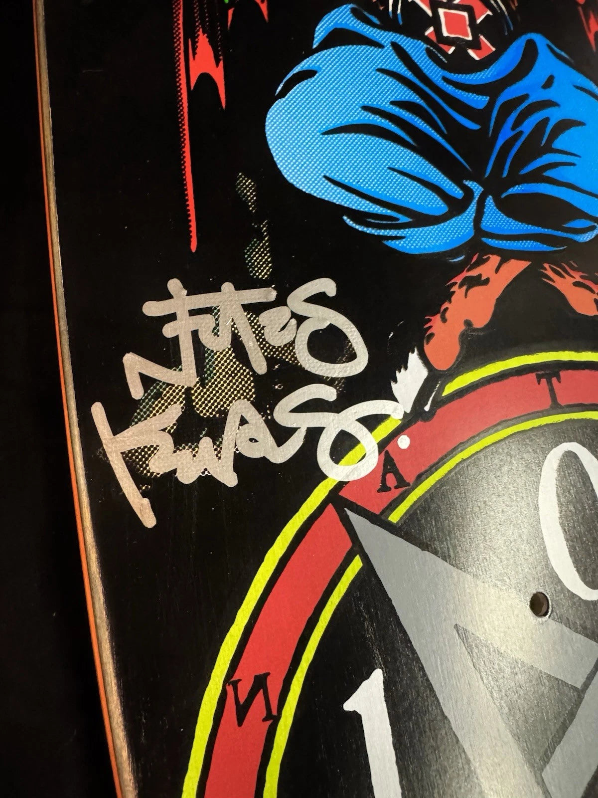 Signed Natas Kaupas Marc McKee 101 Cliche Autographed Skateboard Deck