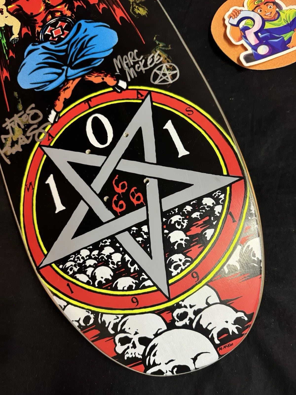 Signed Natas Kaupas Marc McKee 101 Cliche Autographed Skateboard Deck
