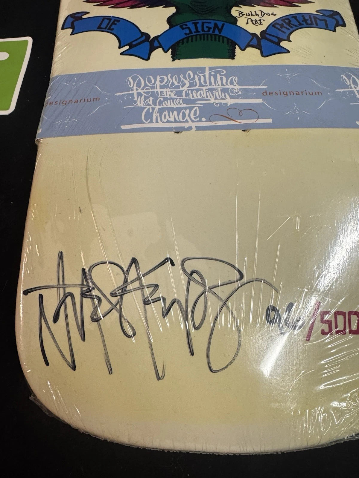 Signed Natas Kaupas Designarium White Panther Autographed Skateboard Deck