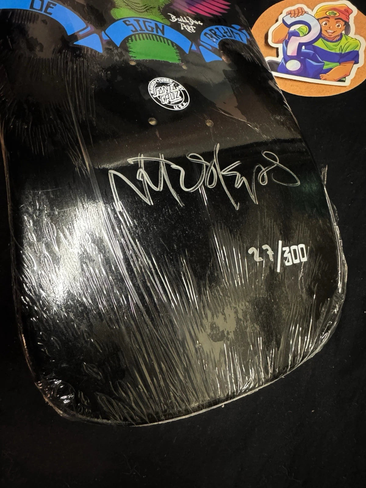 Signed Natas Kaupas Designarium Black Panther Autographed Skateboard Deck