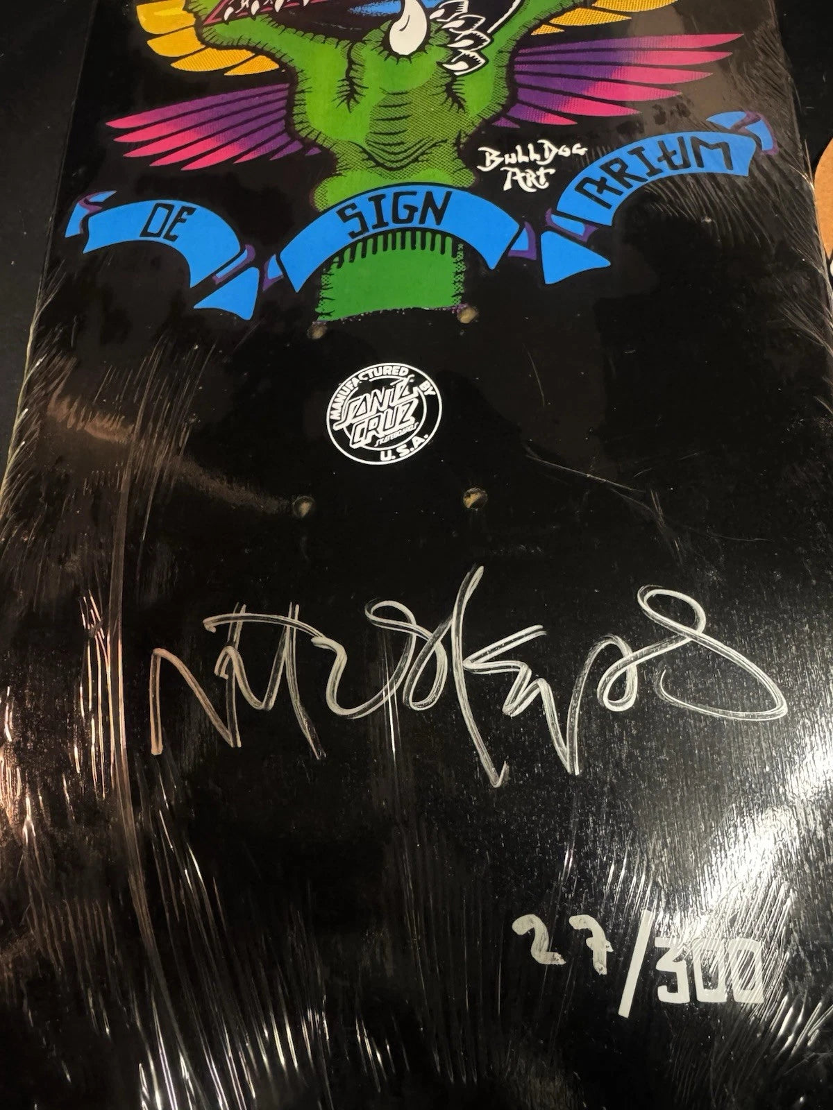 Signed Natas Kaupas Designarium Black Panther Autographed Skateboard Deck