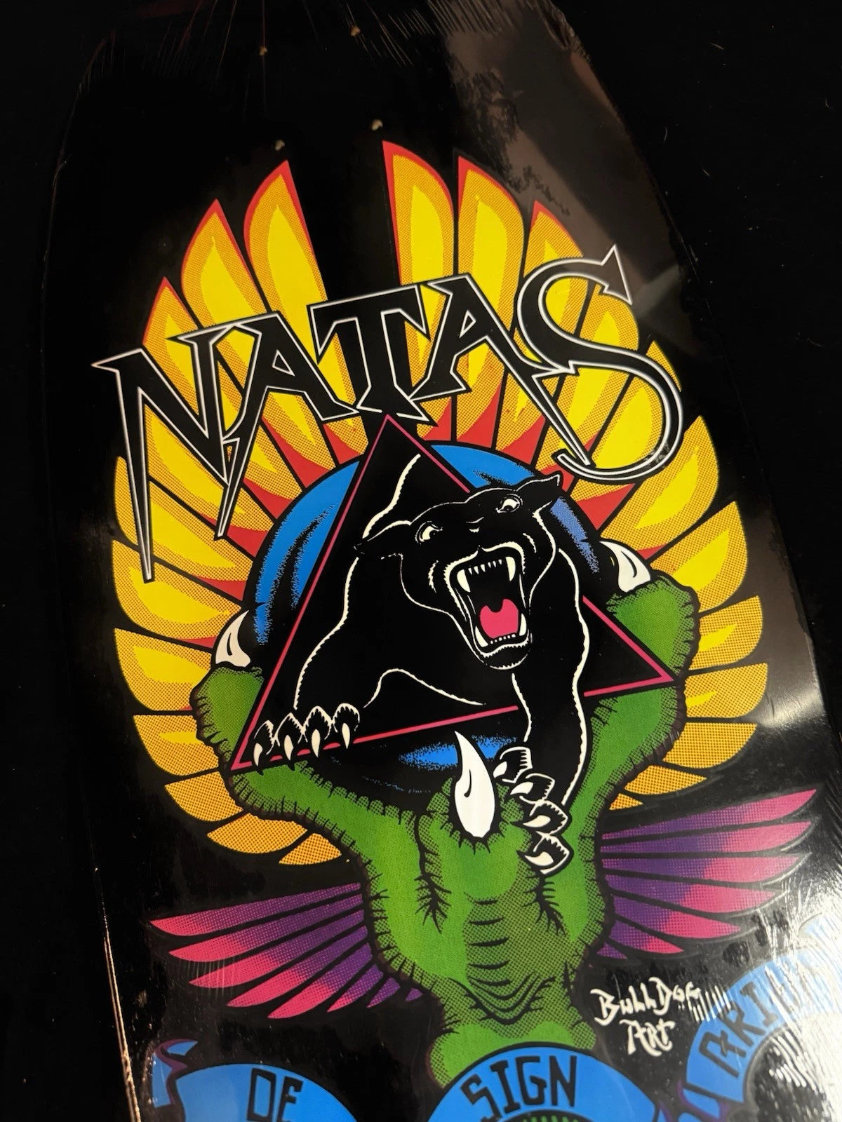 Signed Natas Kaupas Designarium Black Panther Autographed Skateboard Deck