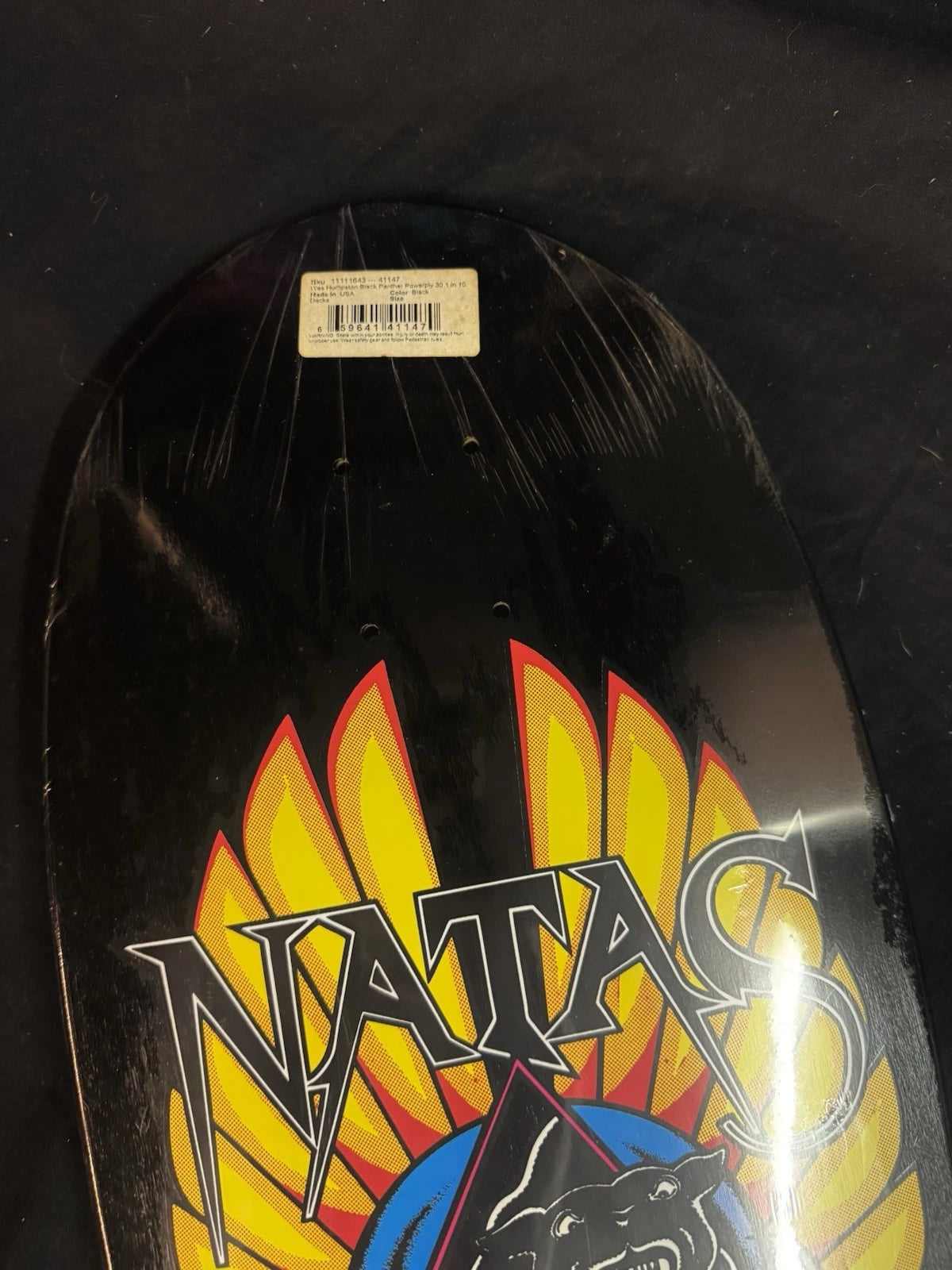 Signed Natas Kaupas Designarium Black Panther Autographed Skateboard Deck