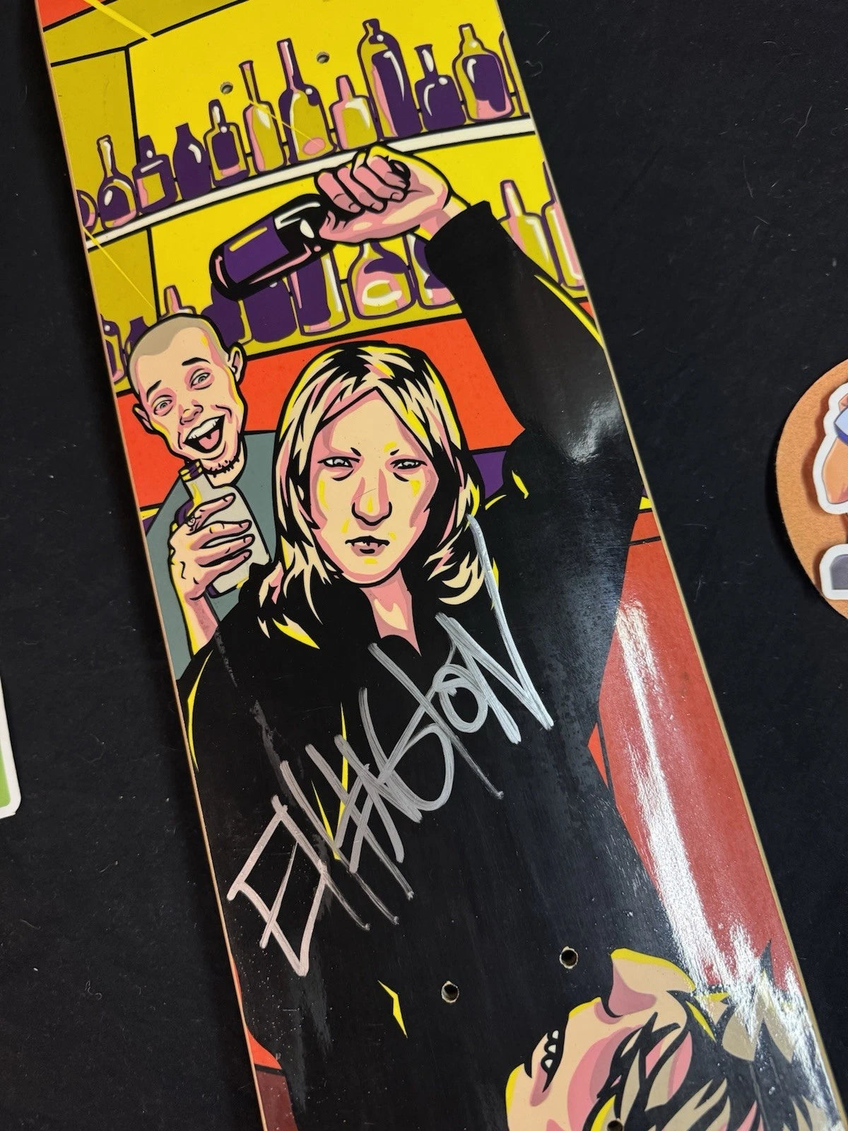 Signed Erik Ellington Bar Fight Strip Club Autographed Baker Skateboard Deck