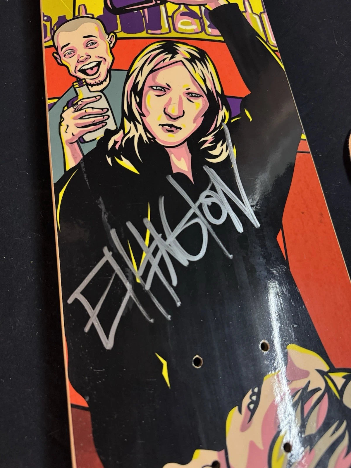 Signed Erik Ellington Bar Fight Strip Club Autographed Baker Skateboard Deck