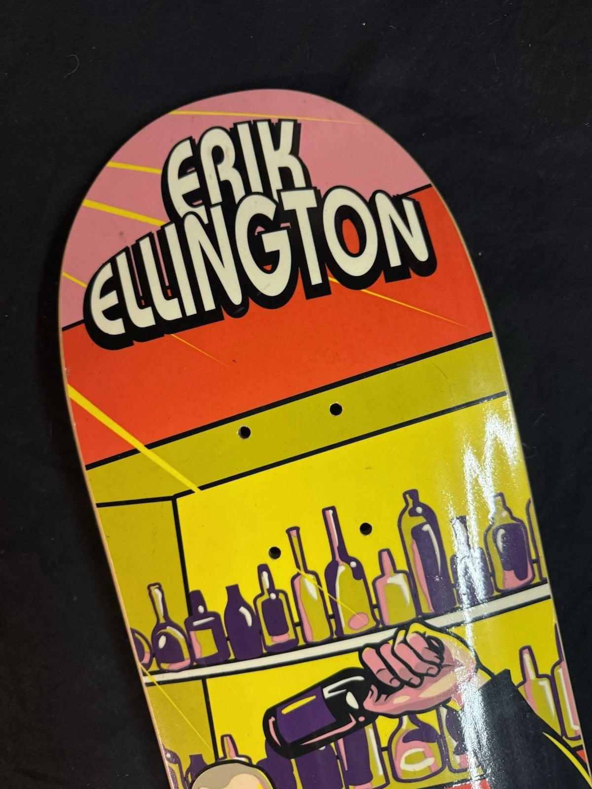 Signed Erik Ellington Bar Fight Strip Club Autographed Baker Skateboard Deck