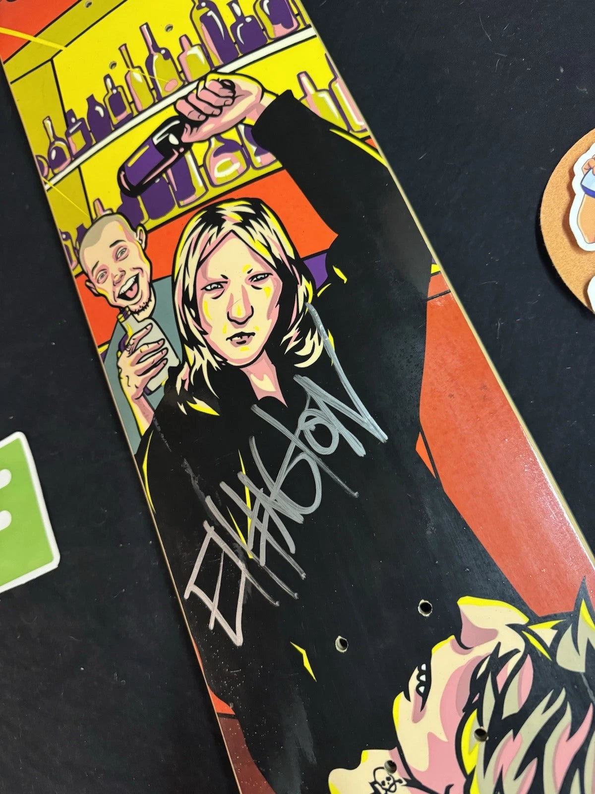 Signed Erik Ellington Bar Fight Strip Club Autographed Baker Skateboard Deck