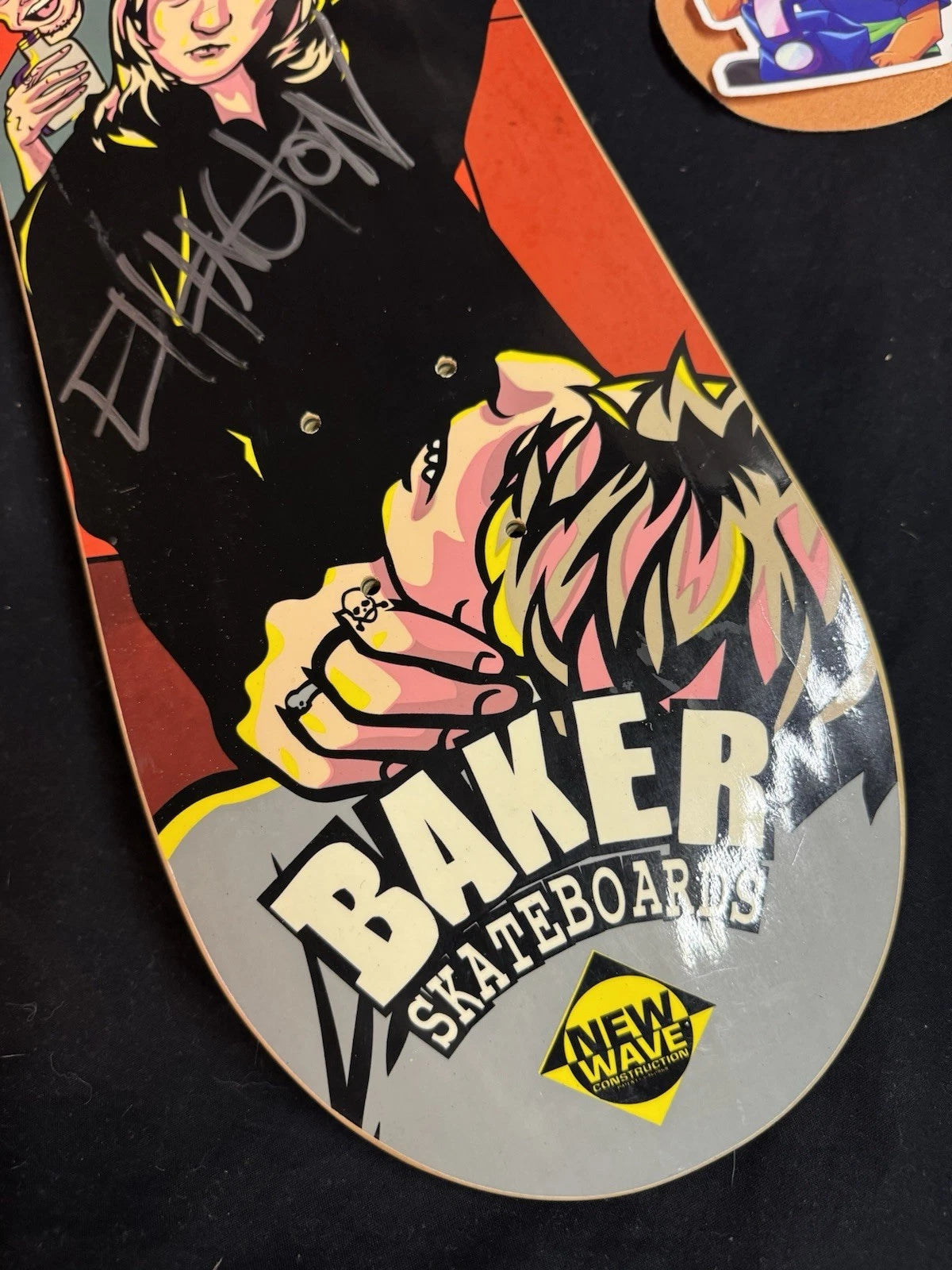 Signed Erik Ellington Bar Fight Strip Club Autographed Baker Skateboard Deck