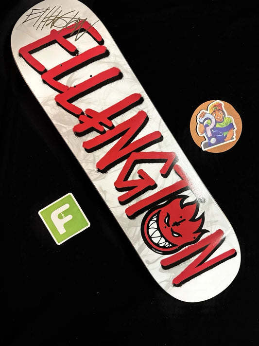 Signed Erik Ellington Spitfire Autographed Deathwish Skateboard Deck