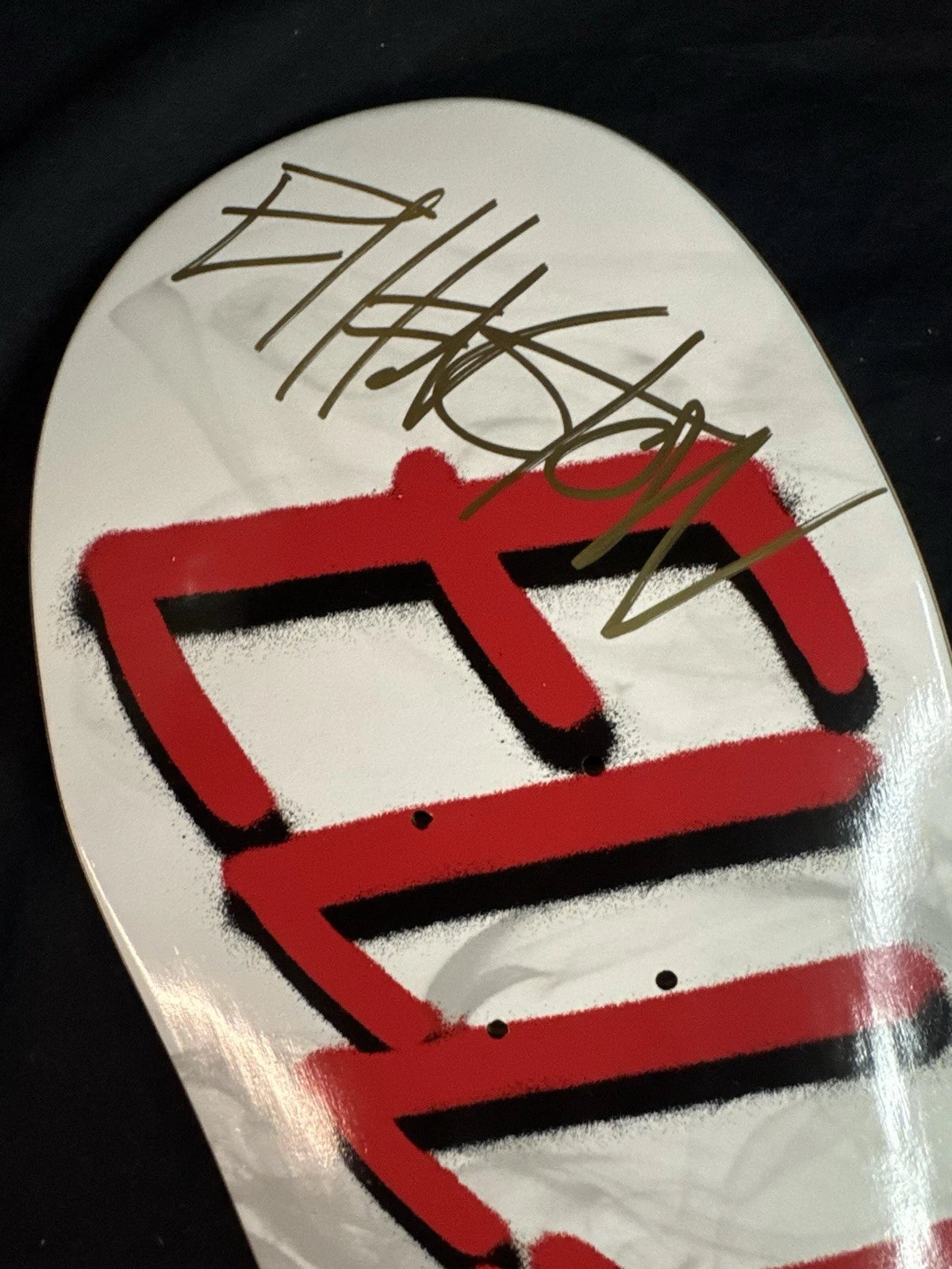 Signed Erik Ellington Spitfire Autographed Deathwish Skateboard Deck