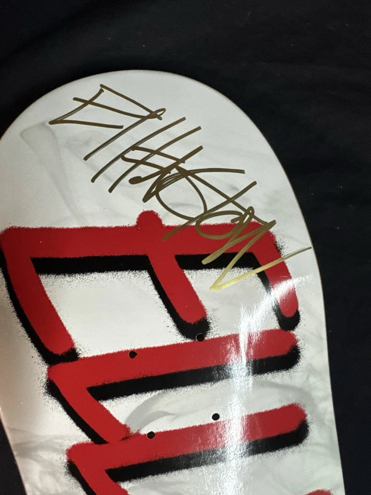 Signed Erik Ellington Spitfire Autographed Deathwish Skateboard Deck