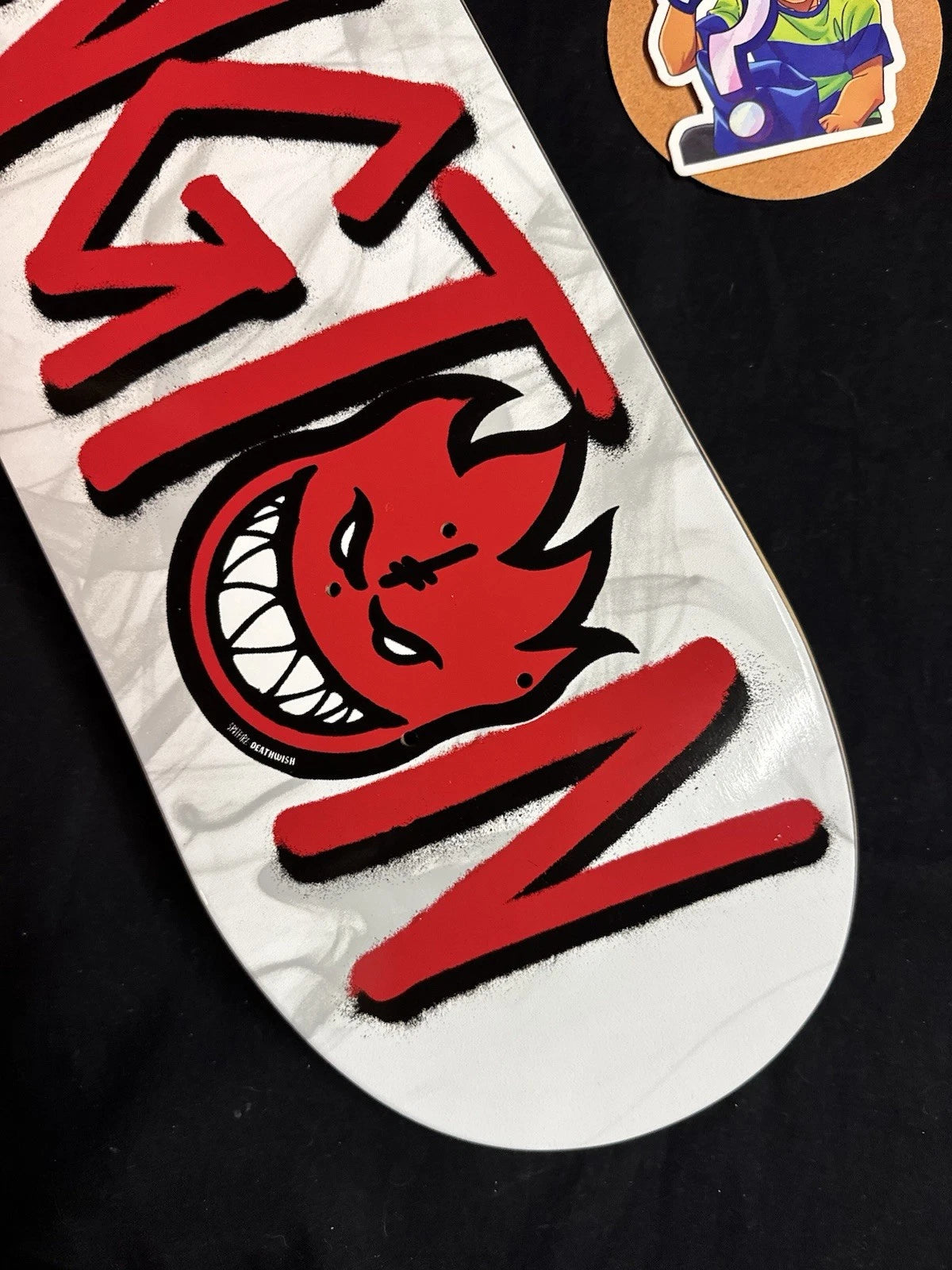 Signed Erik Ellington Spitfire Autographed Deathwish Skateboard Deck