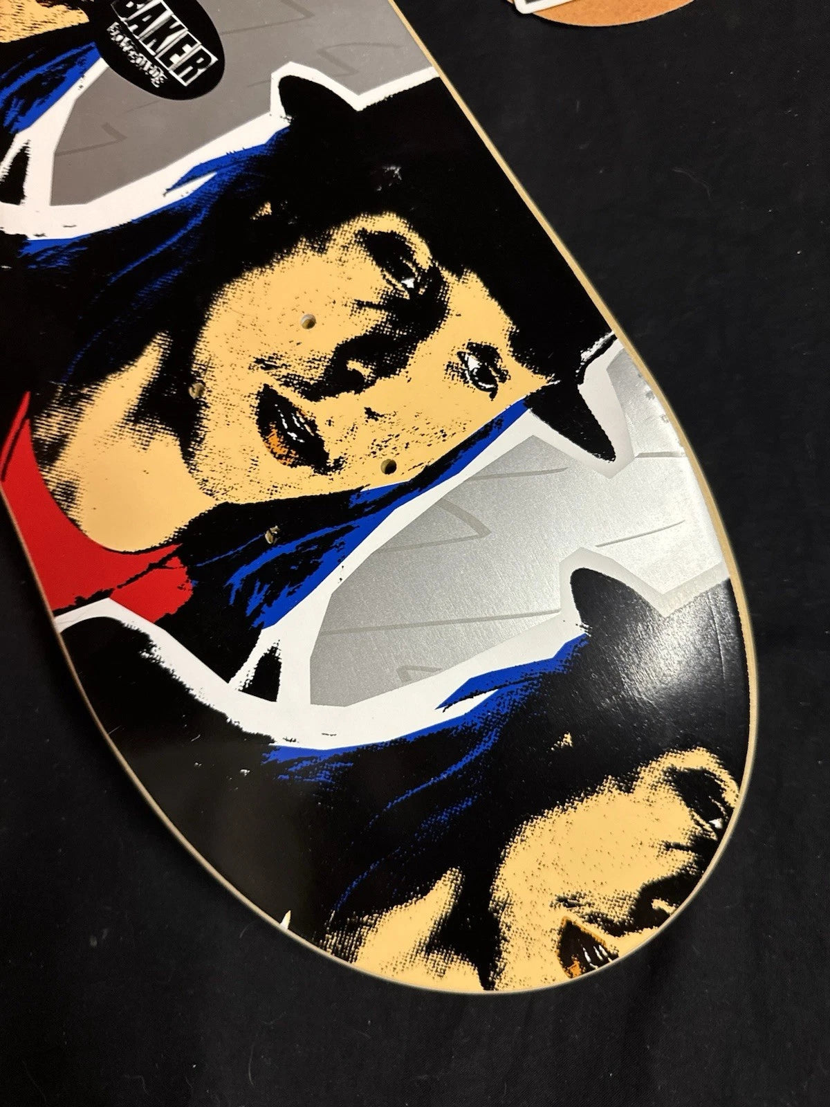 Signed Erik Ellington Pop Art Portrait Autographed Baker Skateboard Deck