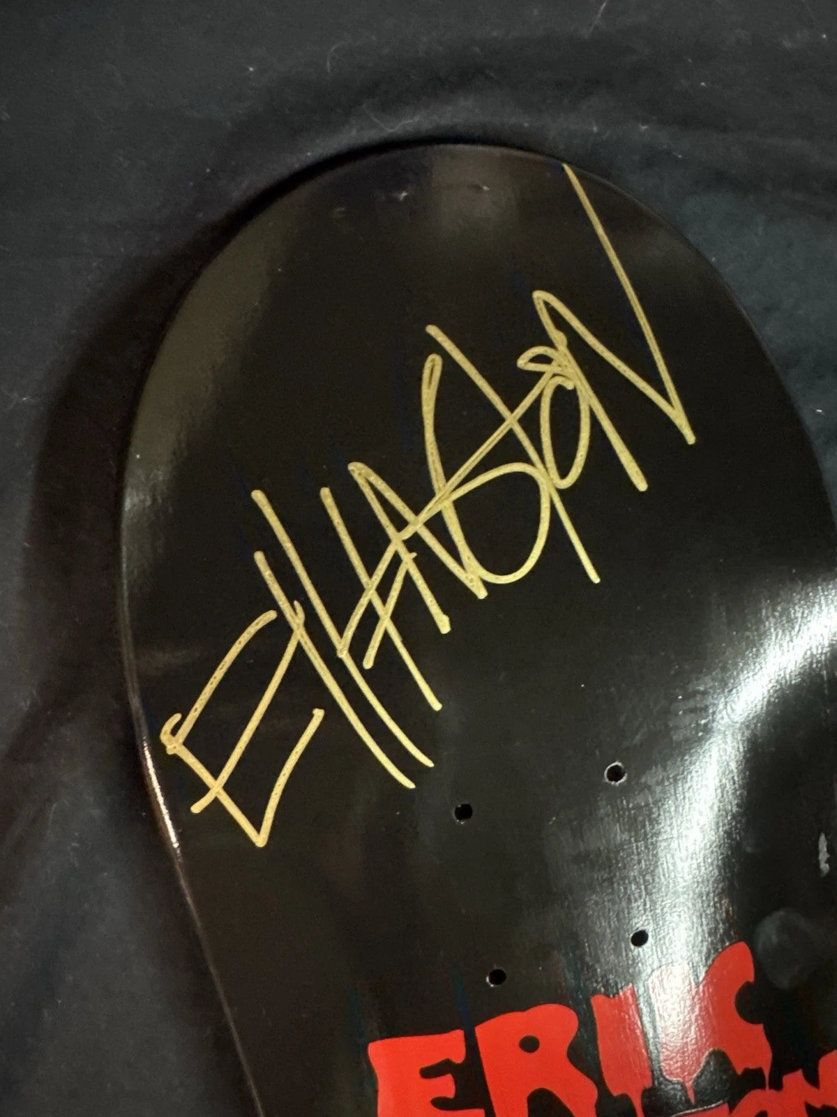 Signed Erik Ellington Horror Show Lips Autographed Baker Skateboard Deck
