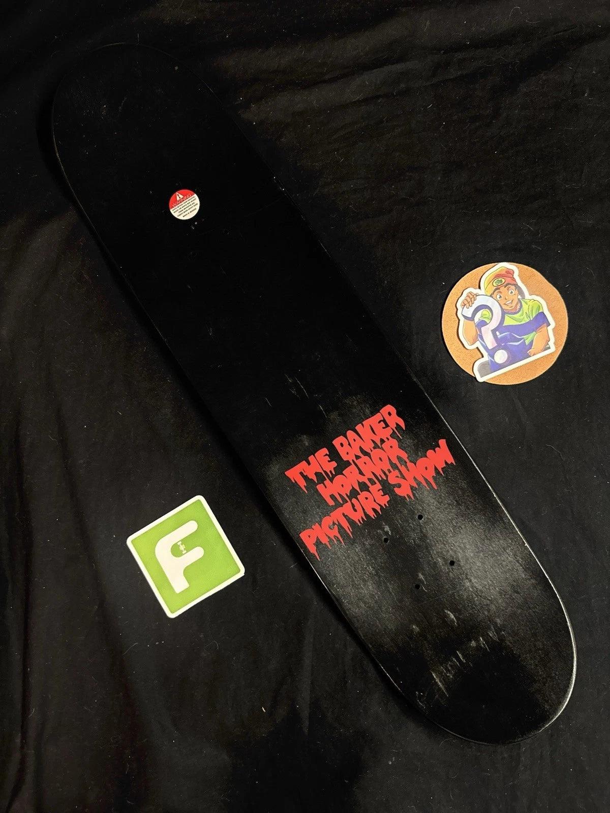 Signed Erik Ellington Horror Show Lips Autographed Baker Skateboard Deck