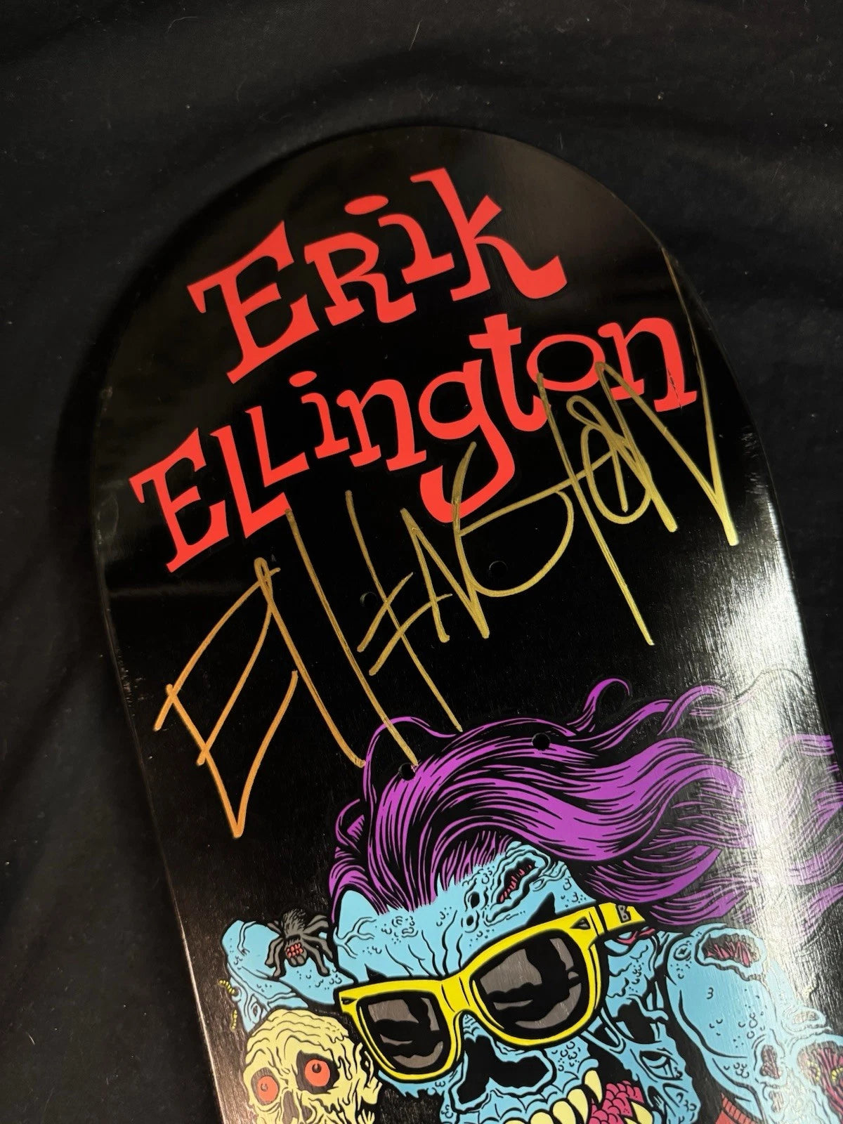 Signed Erik Ellington Deathwish Creeps Autographed Skateboard Deck