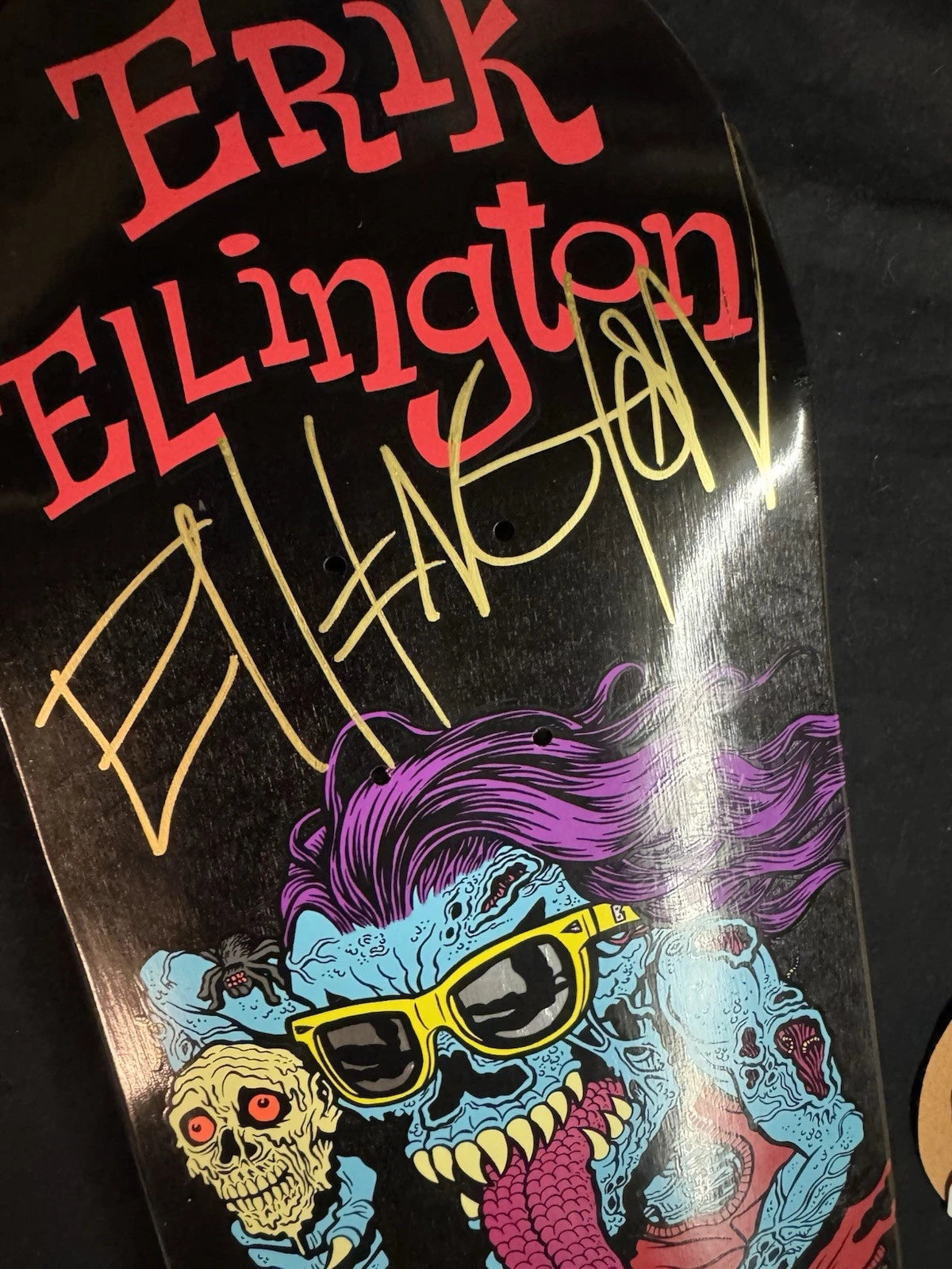 Signed Erik Ellington Deathwish Creeps Autographed Skateboard Deck