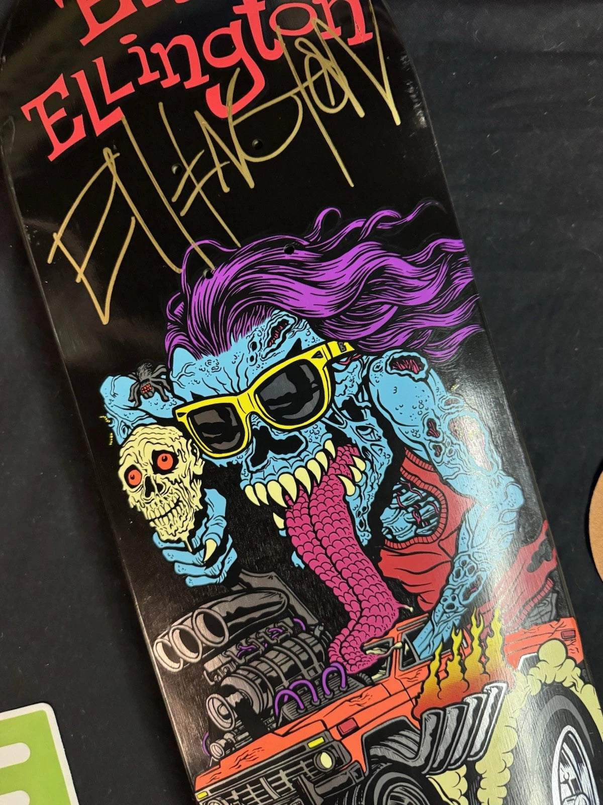 Signed Erik Ellington Deathwish Creeps Autographed Skateboard Deck