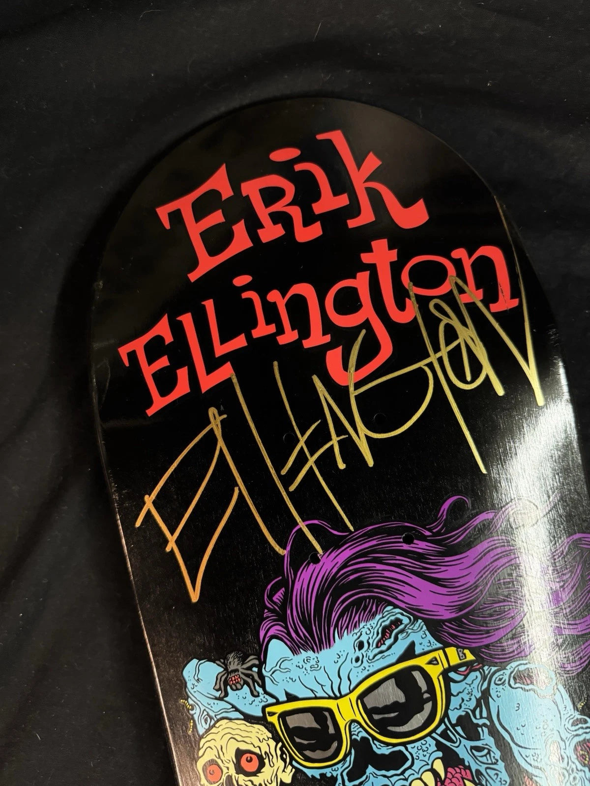 Signed Erik Ellington Deathwish Creeps Autographed Skateboard Deck