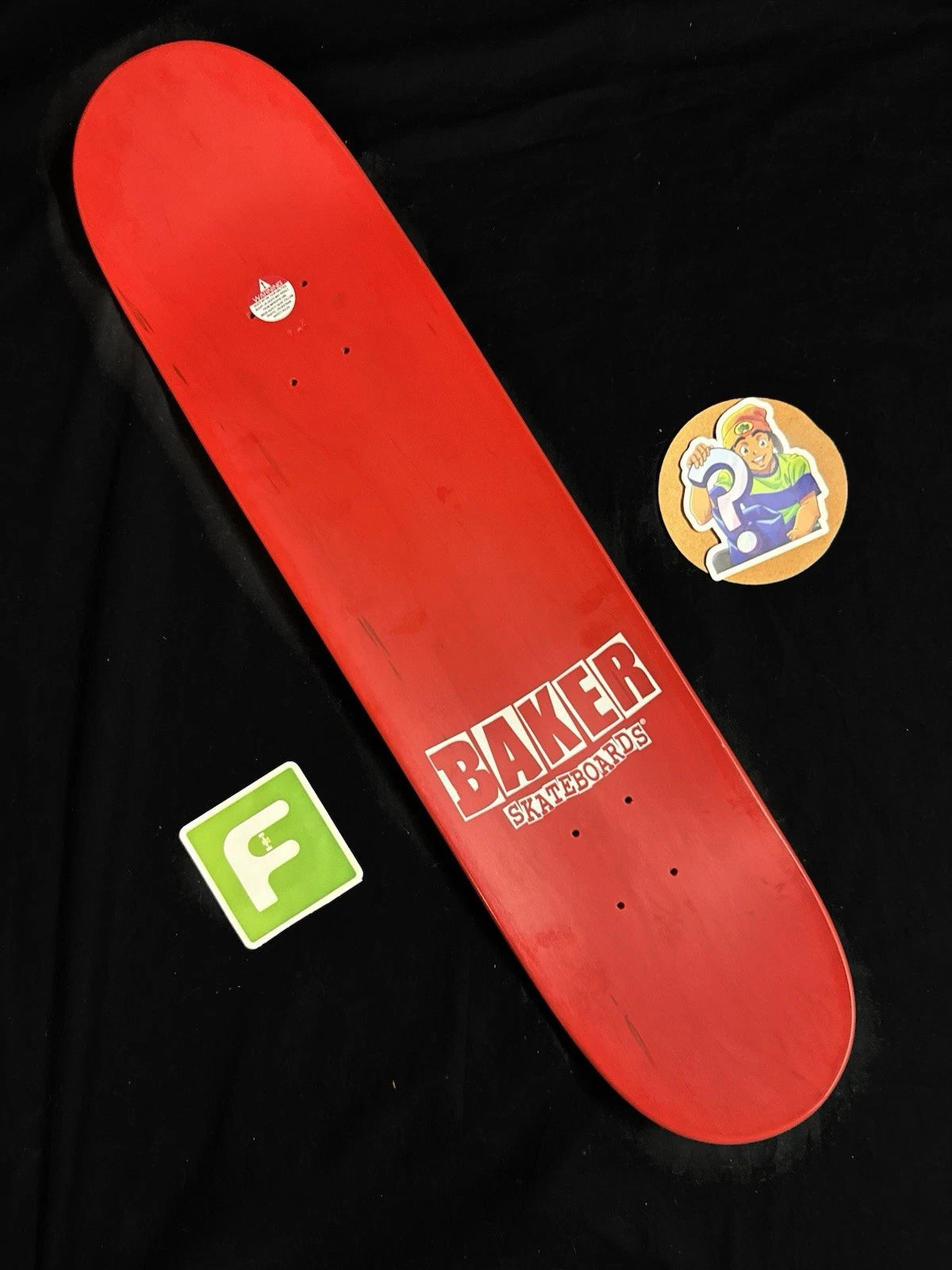 Signed Erik Ellington Red Dip Skull Cross Autographed Baker Skateboard Deck